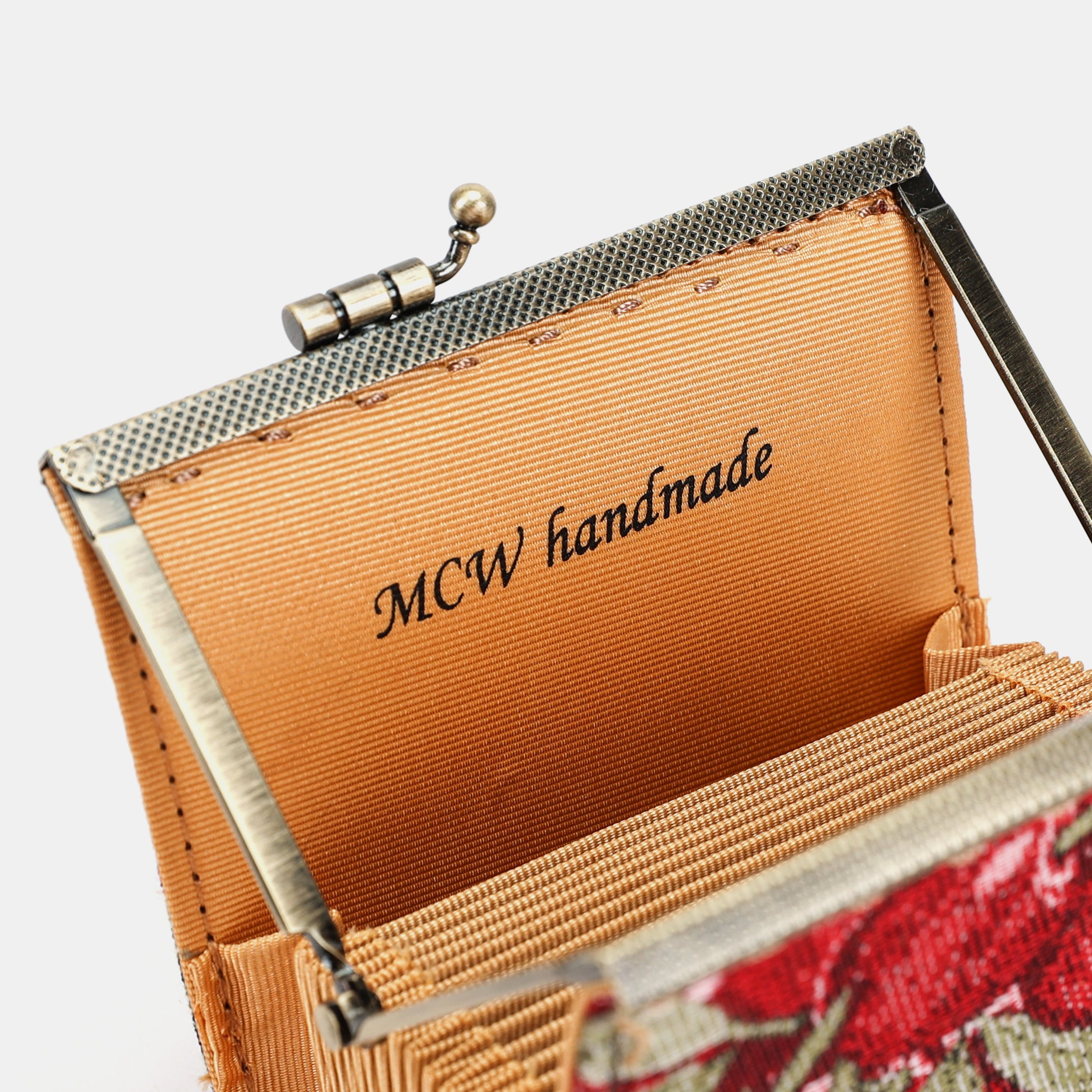 Cherry Cascade Card Wallet Carpetbag of America logo