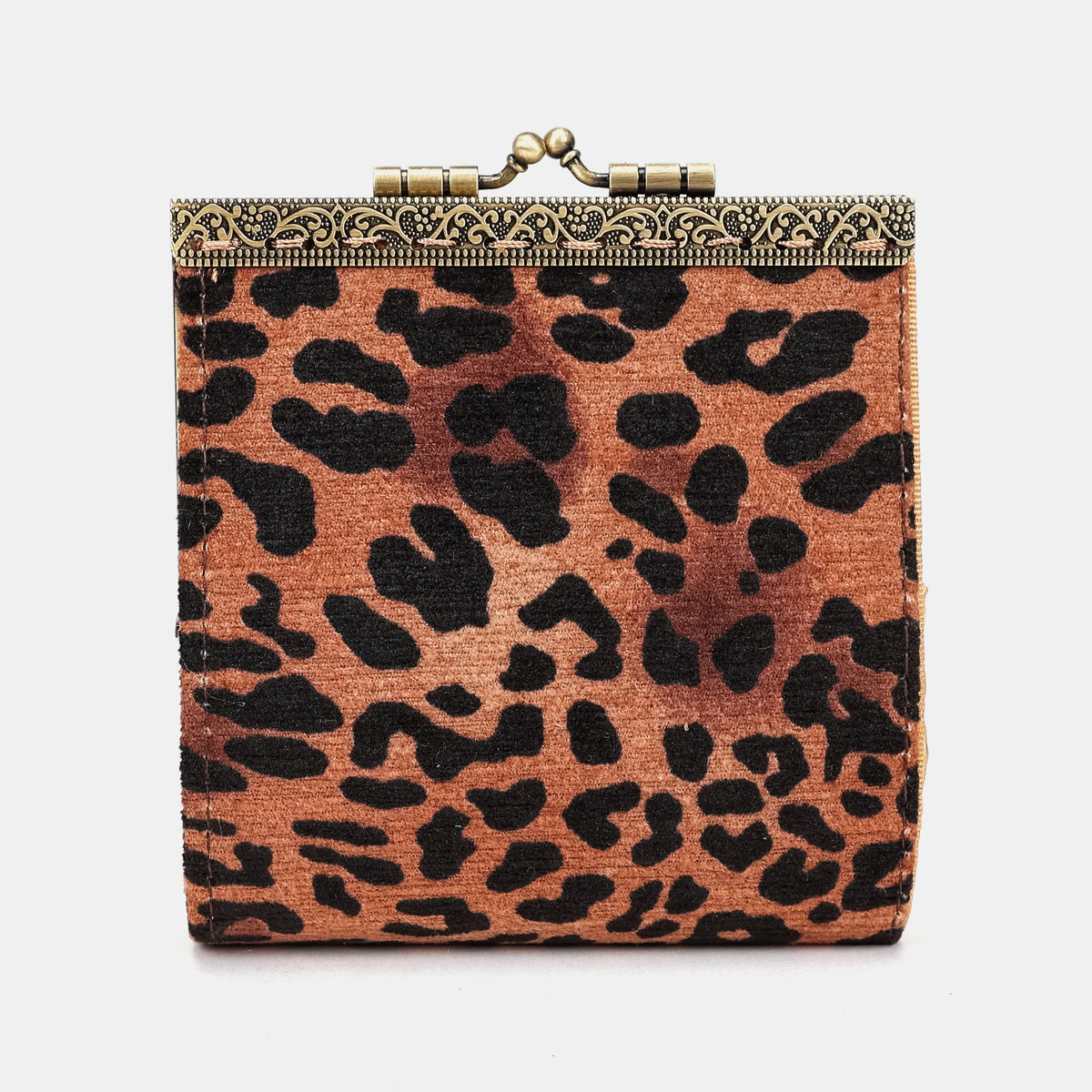 Leopard Classic Card Wallet Carpetbag of America 17 slots