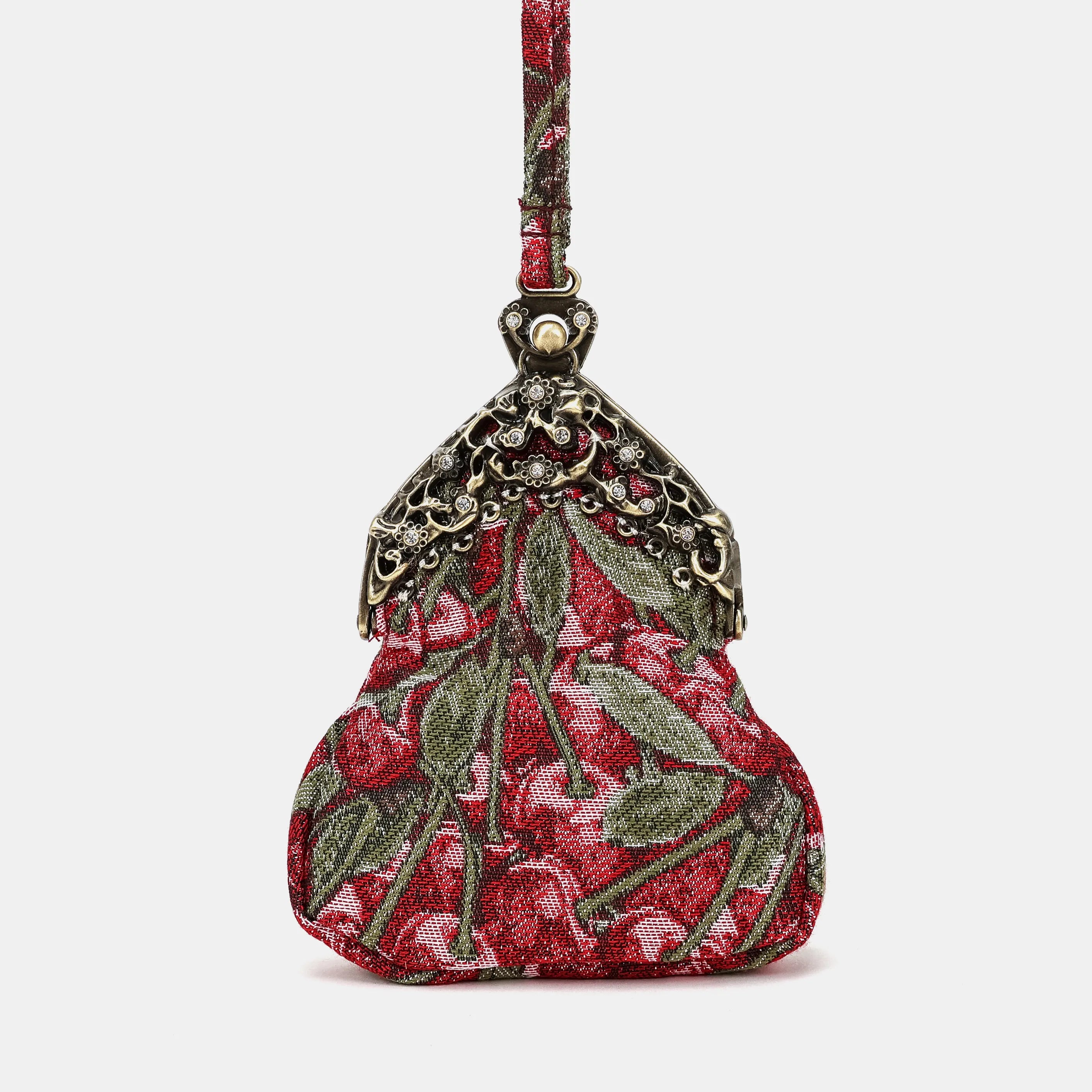 Cherry Cascade Chatelaine Purse Wristlet Bag of America main