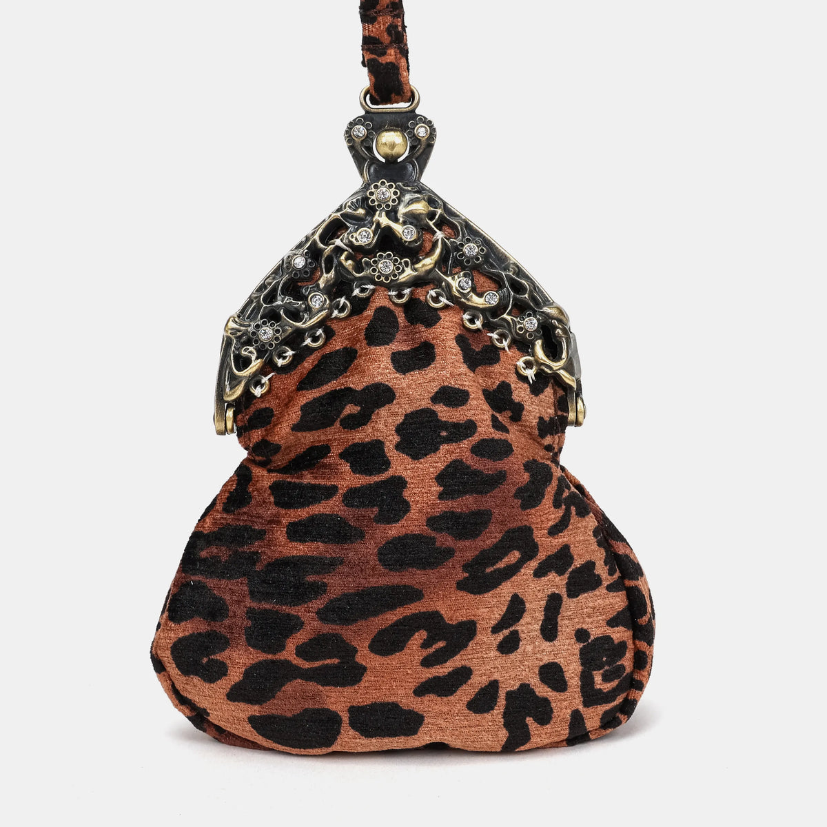 Leopard Classic Chatelaine Purse Wristlet Bag Carpetbag of America main
