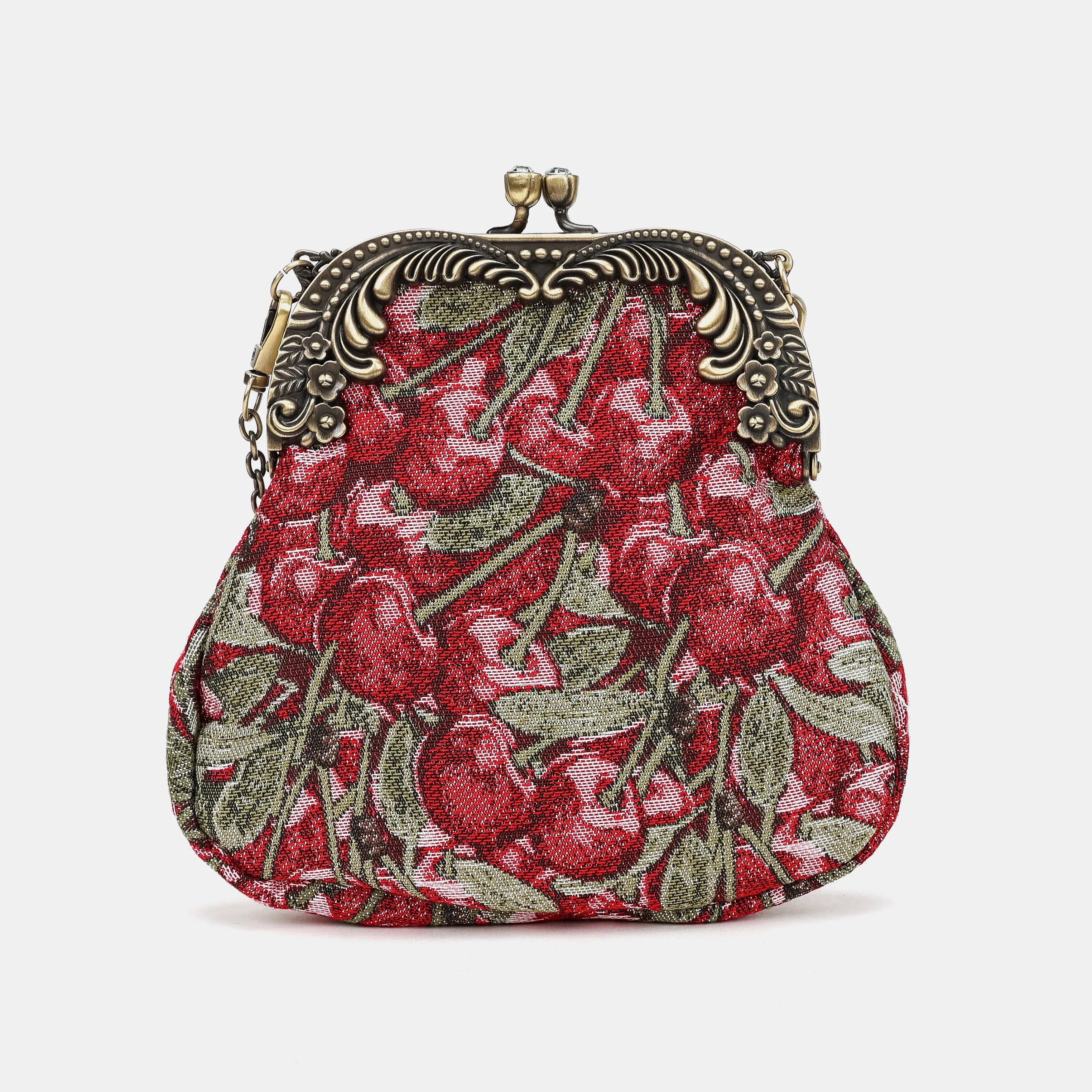 Cherry Cascade Chatelaine Purse Medium Carpetbag of America main