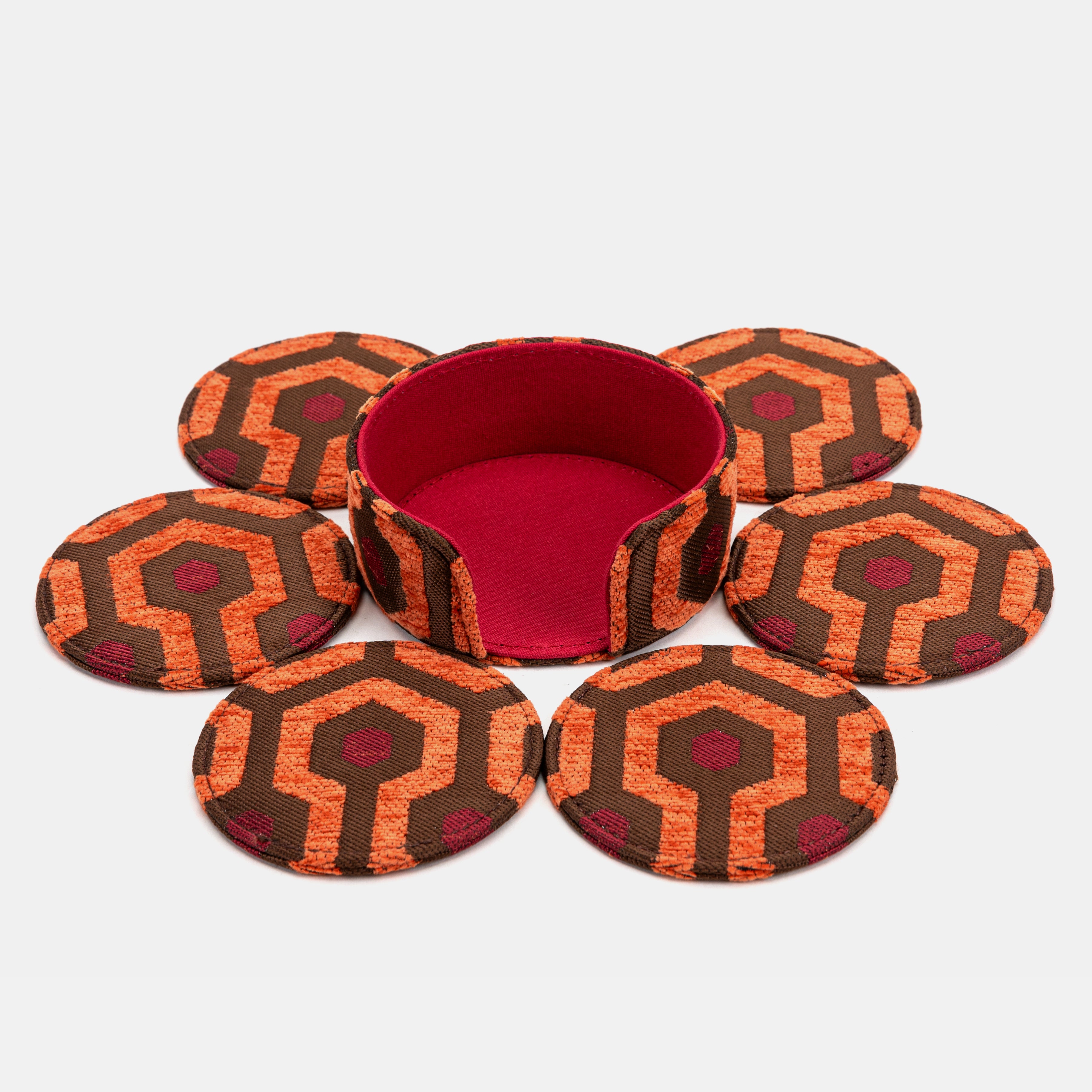 "The Shining" Overlook Hotel Round Coaster Set with holder of America 6 pcs and holder