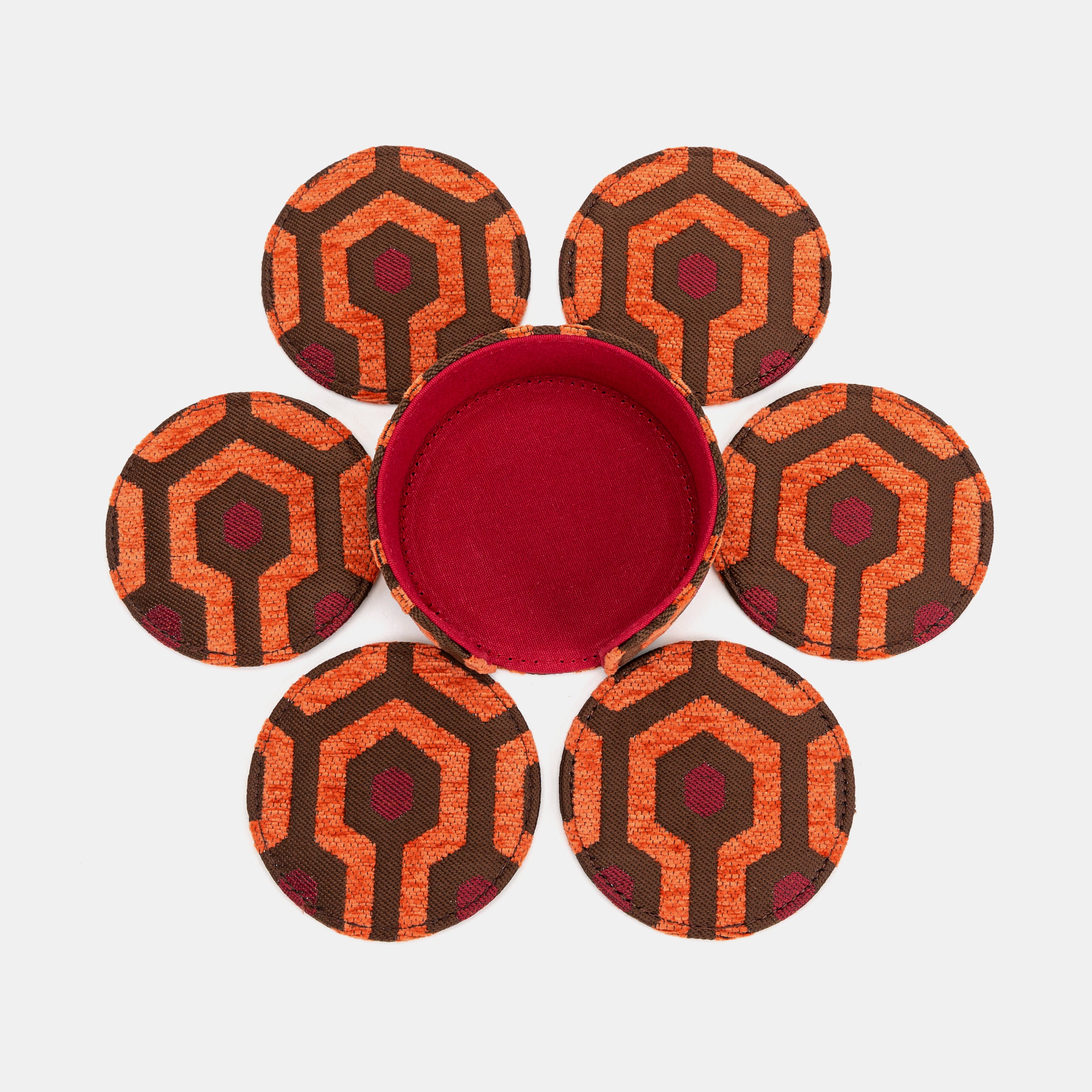 "The Shining" Overlook Hotel Round Coaster Set with holder of America 6 pcs set