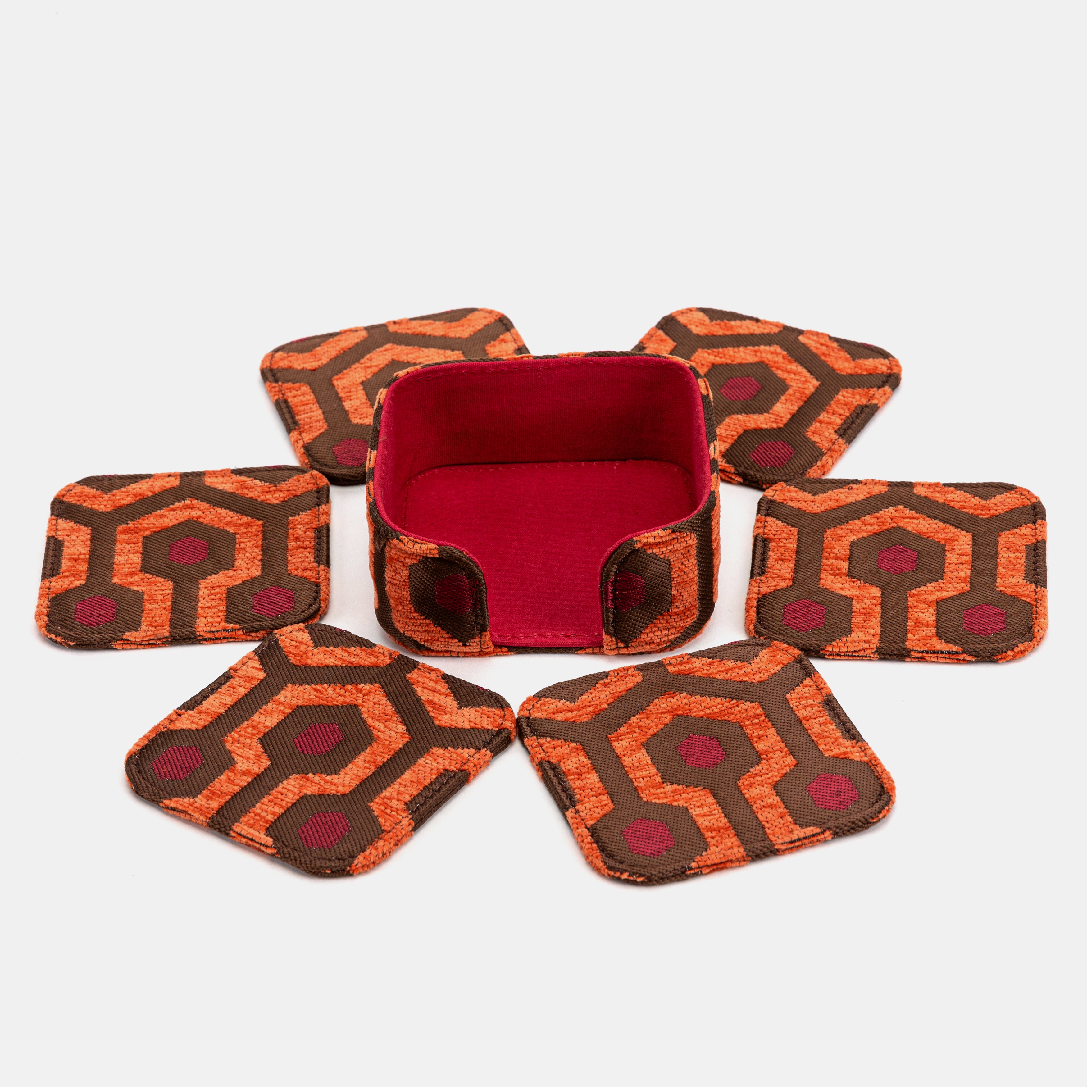 "The Shining" Overlook Hotel Square Coaster Set with holder of America 6 pcs and holder