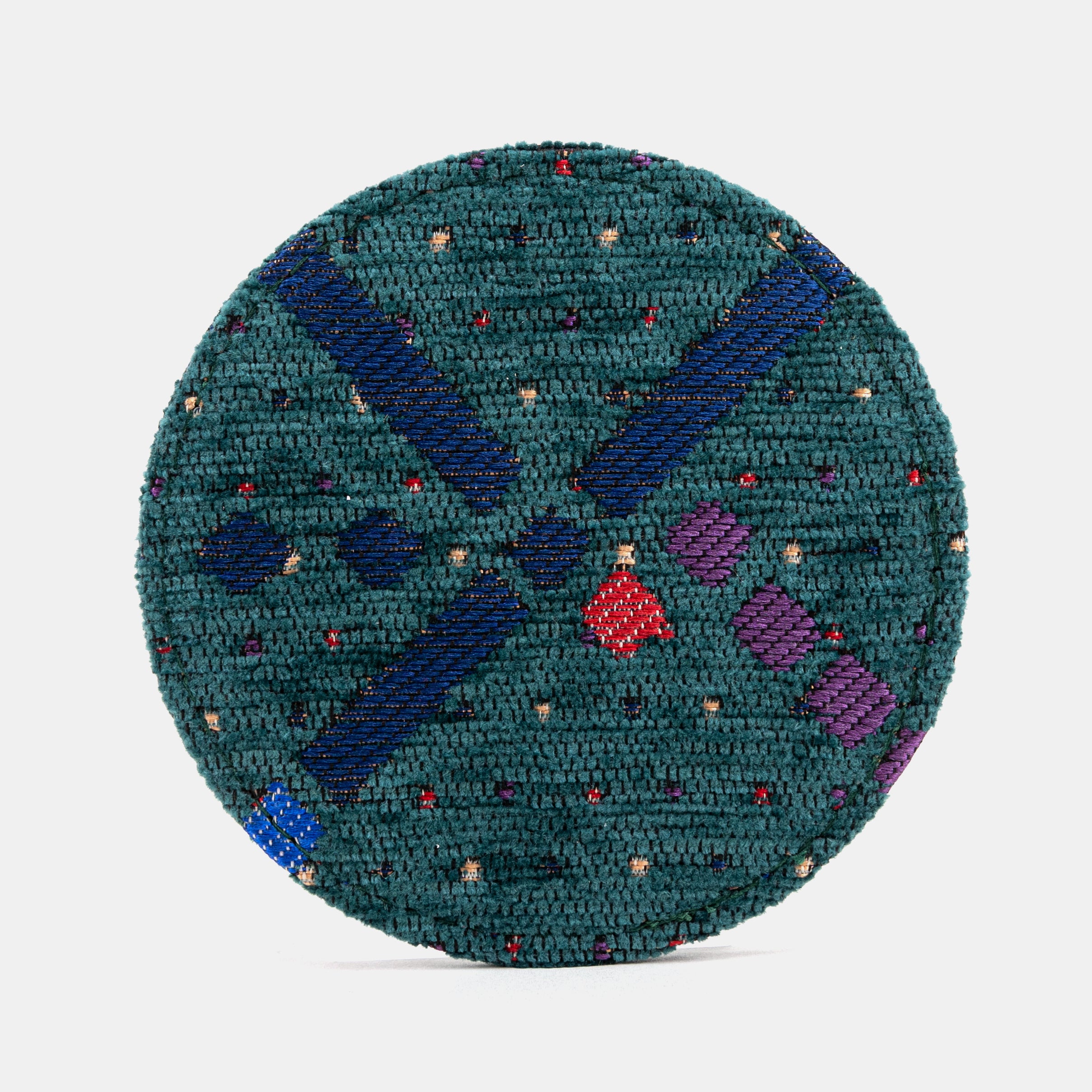 PDX Portland Airport Round Coaster Set with holder of America face