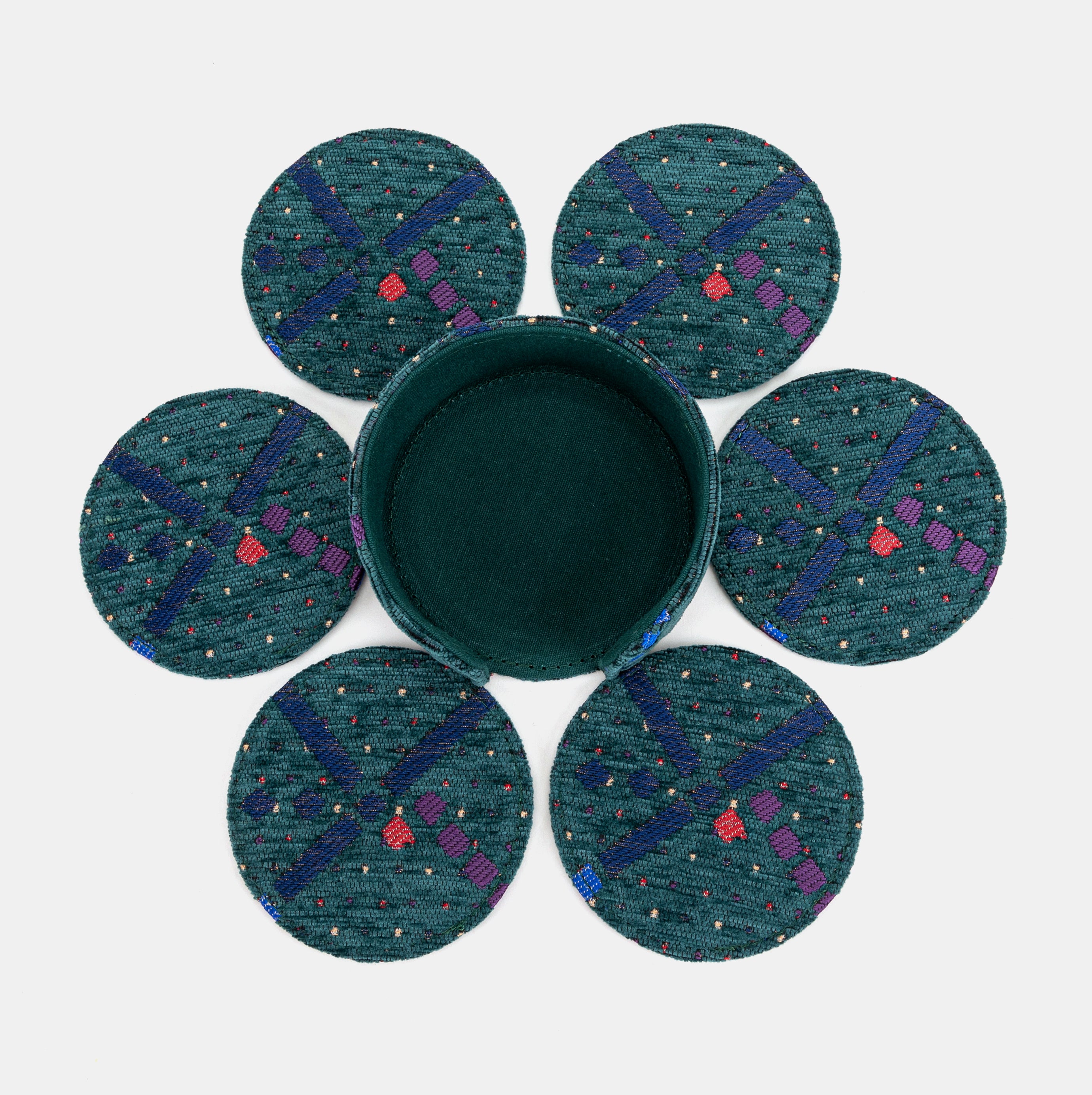 PDX Portland Airport Round Coaster Set with holder of America 6 pcs set