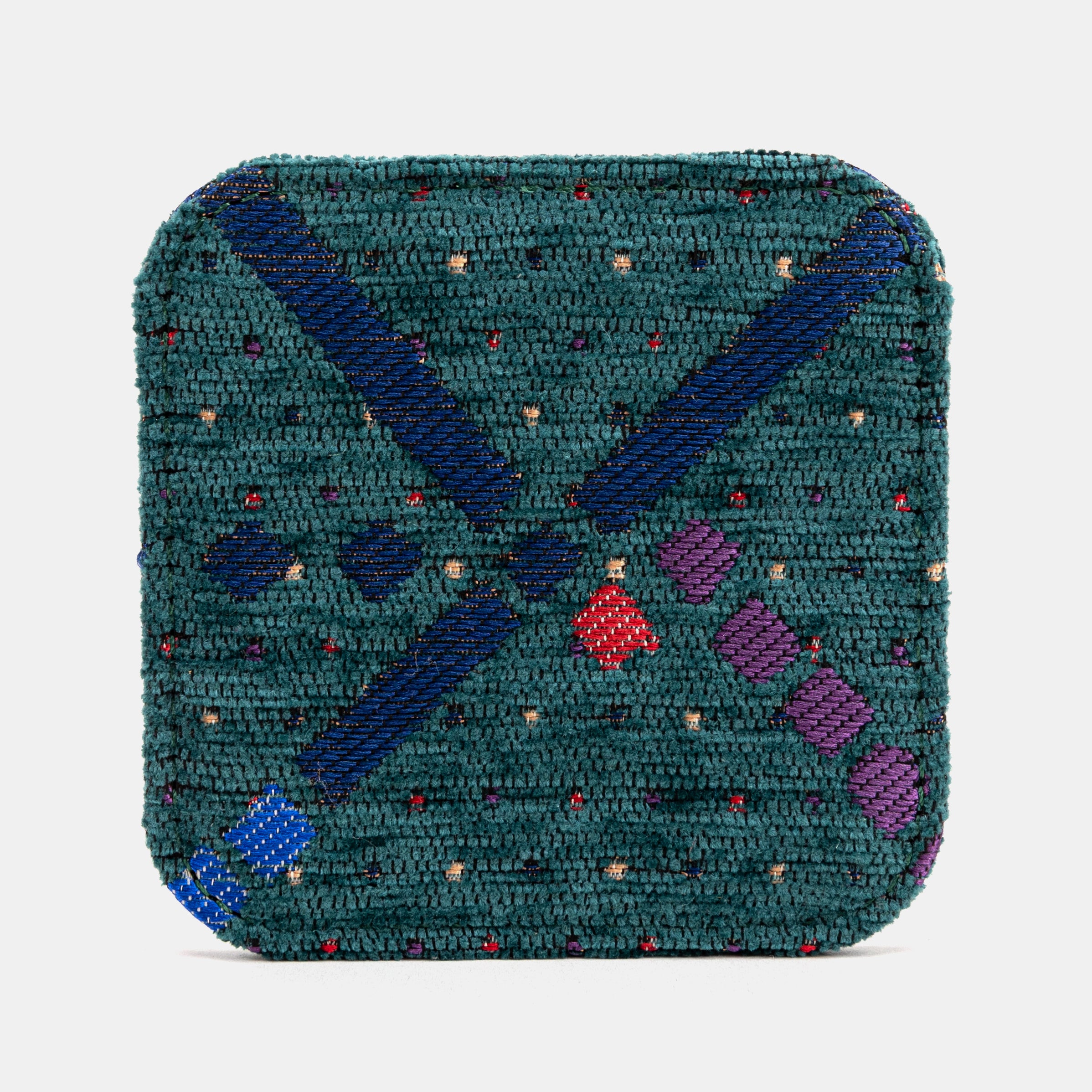 PDX Portland Airport Square Coaster Set with holder of America face