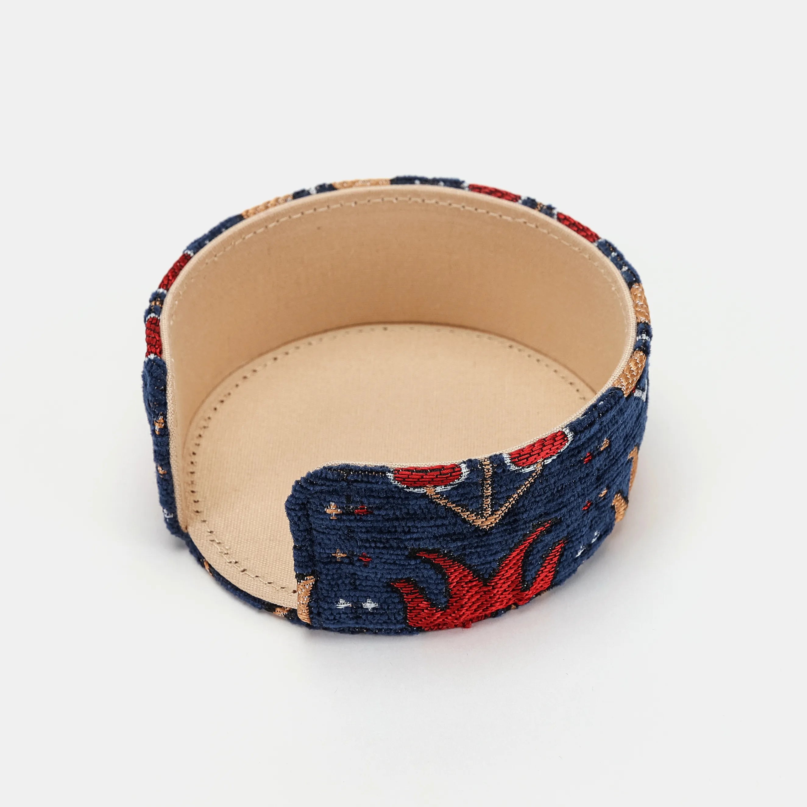 Poppy Bloom Round Coaster Set with Holder of America-Holder