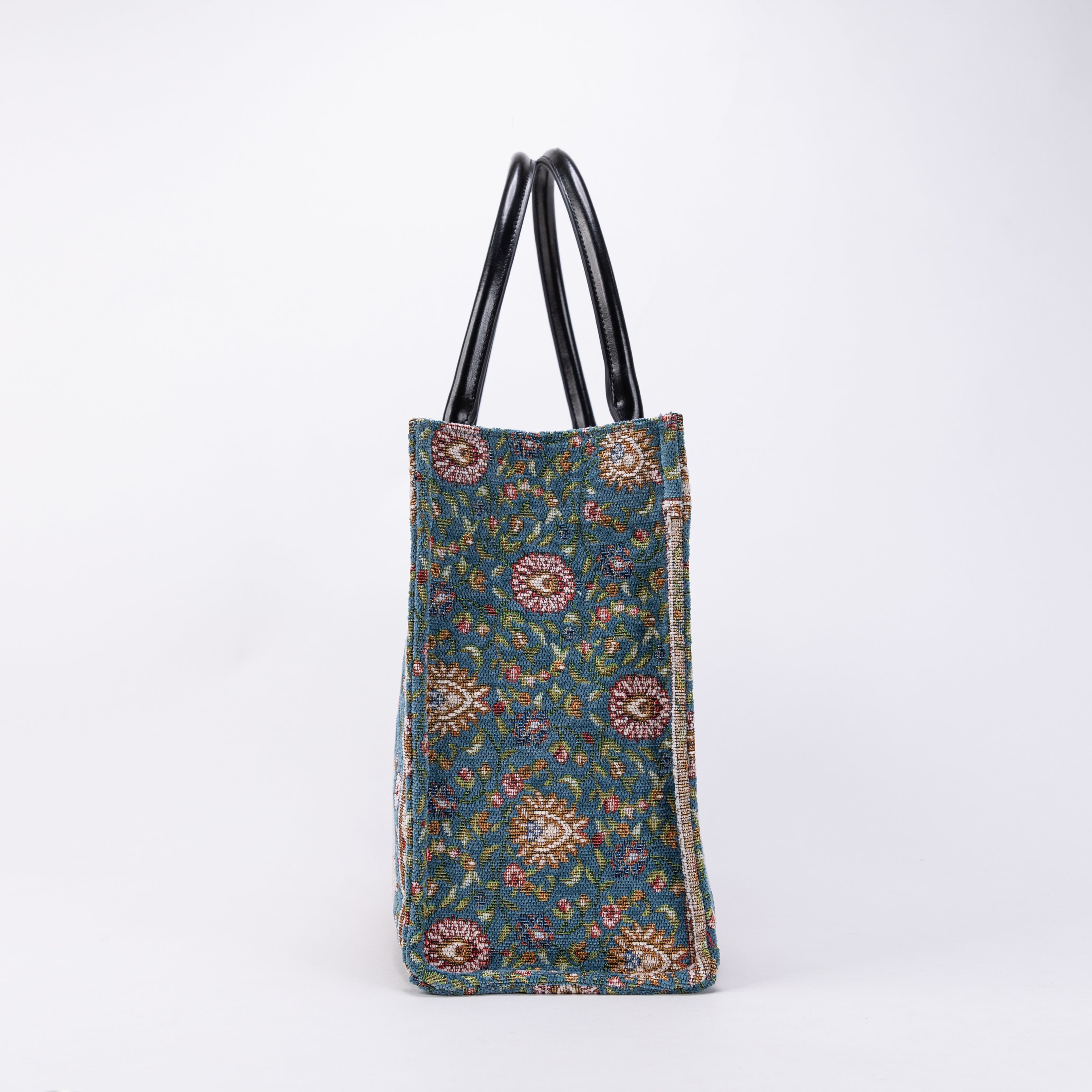 Oriental Blue Laptop Work Tote SIDE