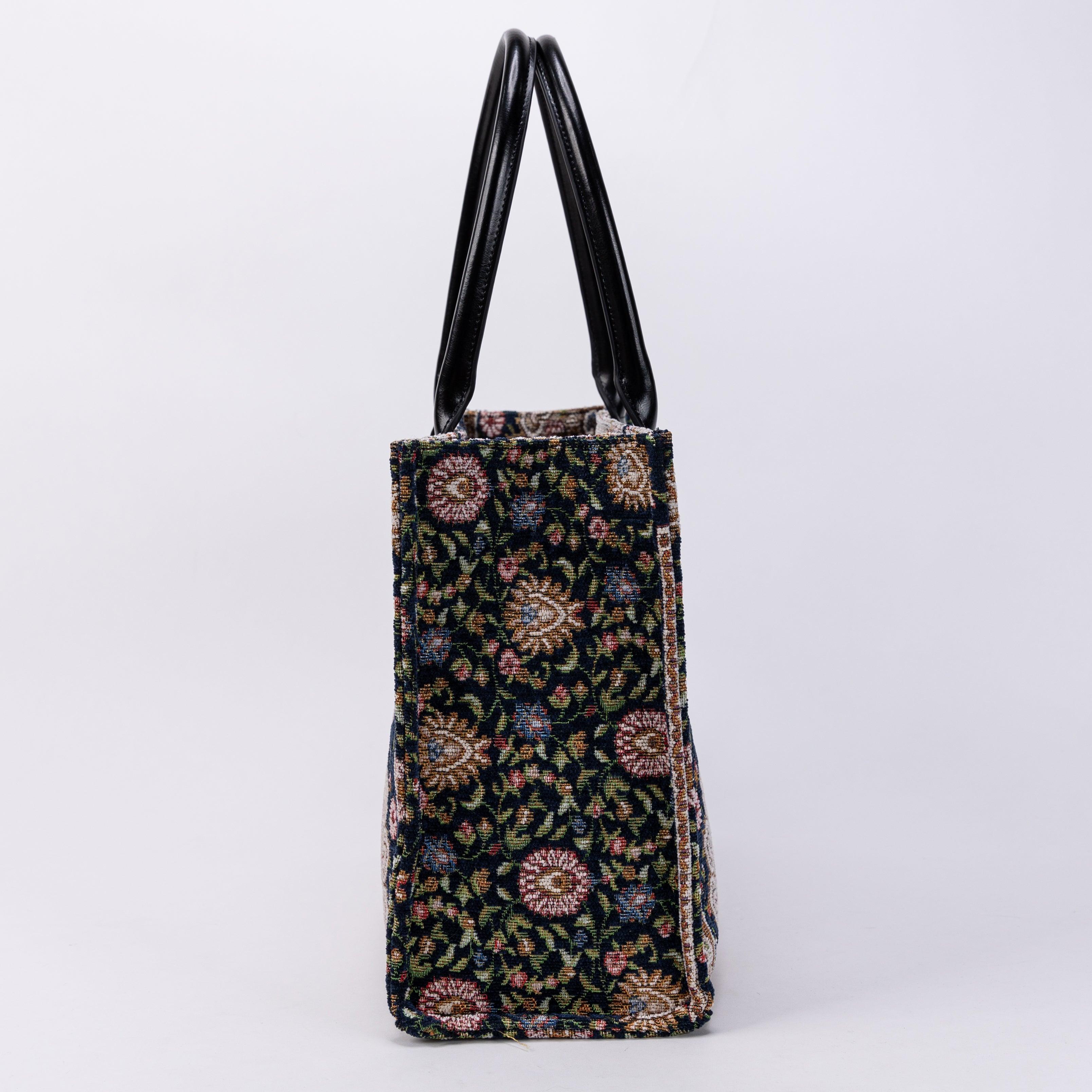 Oriental Navy Laptop Work Tote side