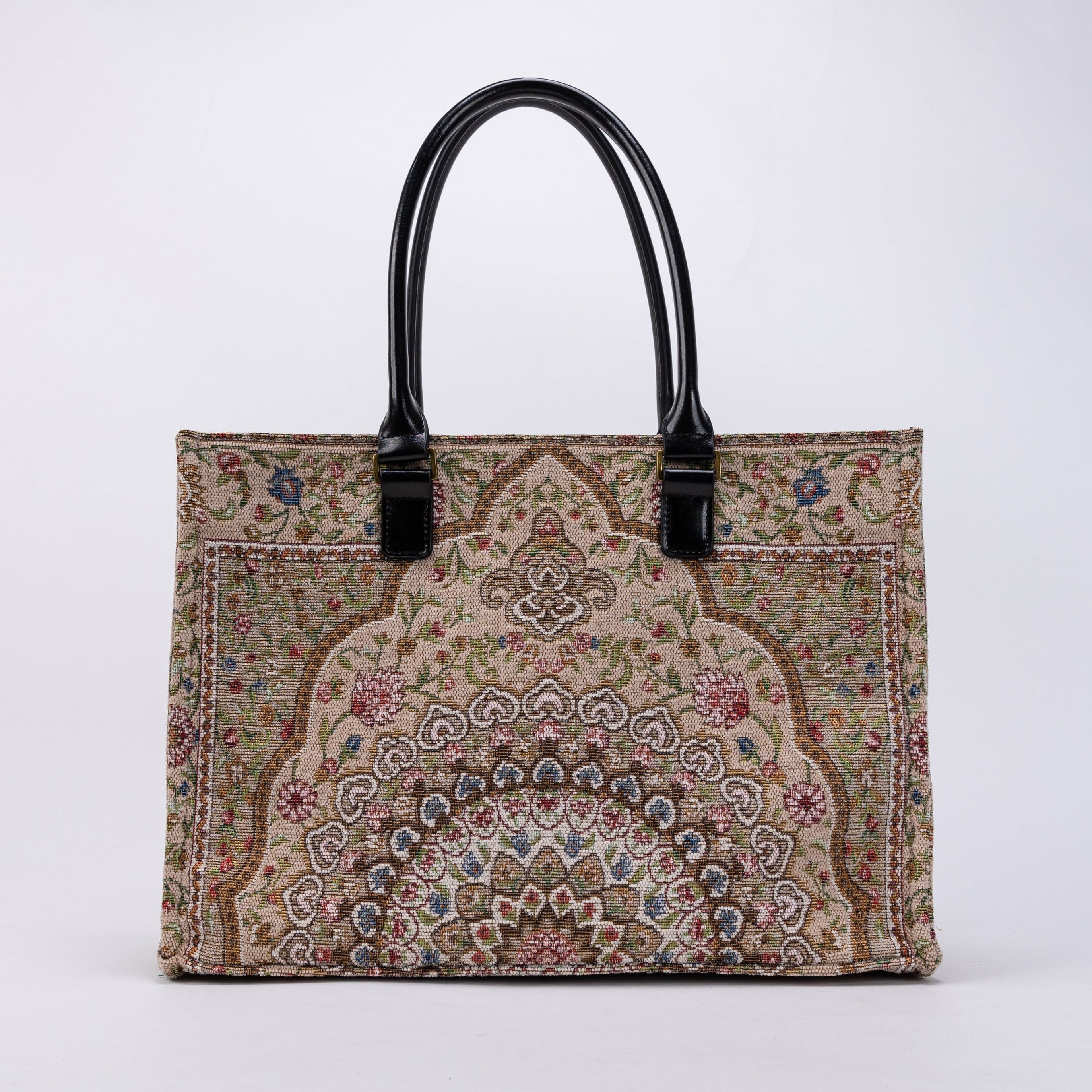 Oriental Beige Laptop Work Tote OVERVIEW