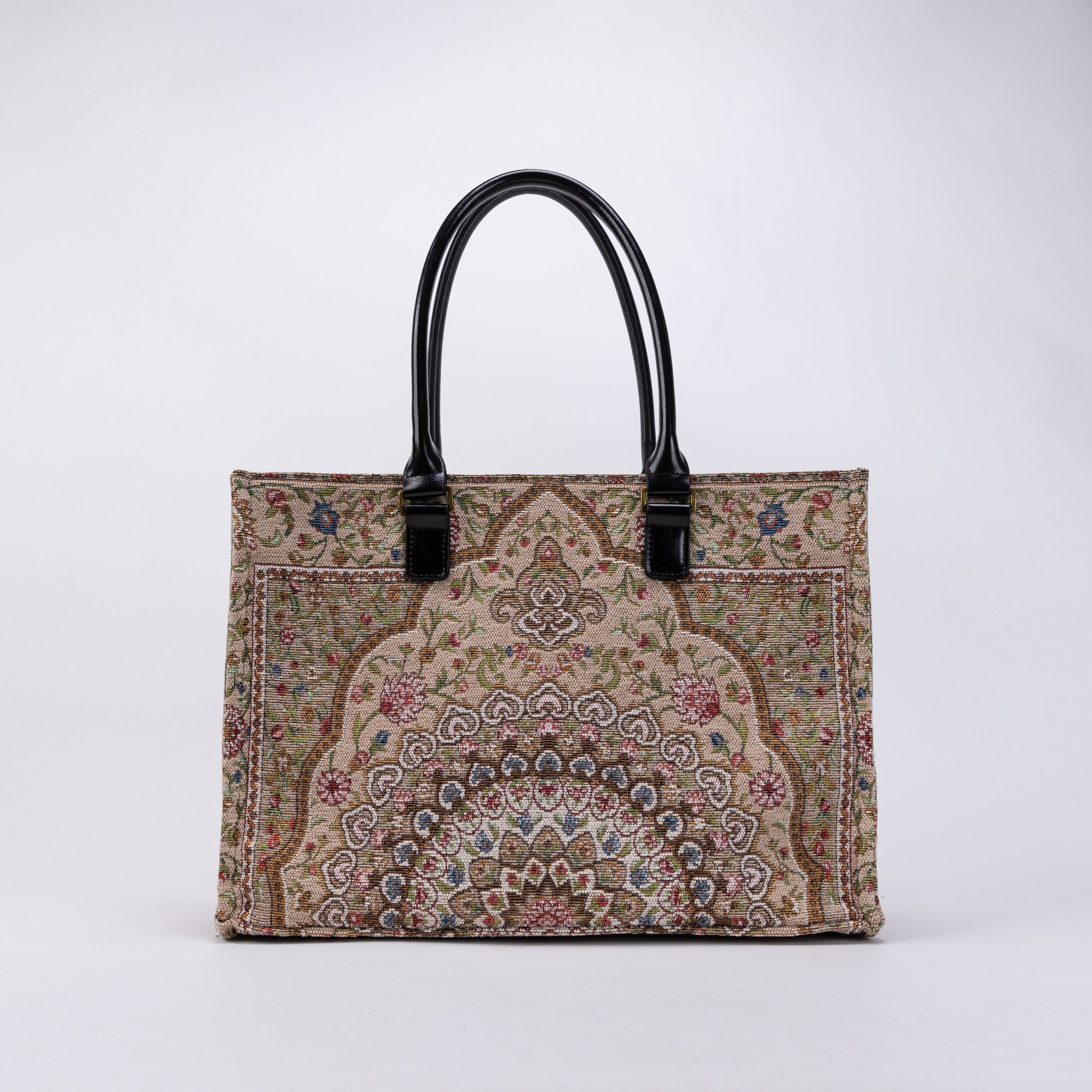 Oriental Beige Laptop Work Tote OVERVIEW