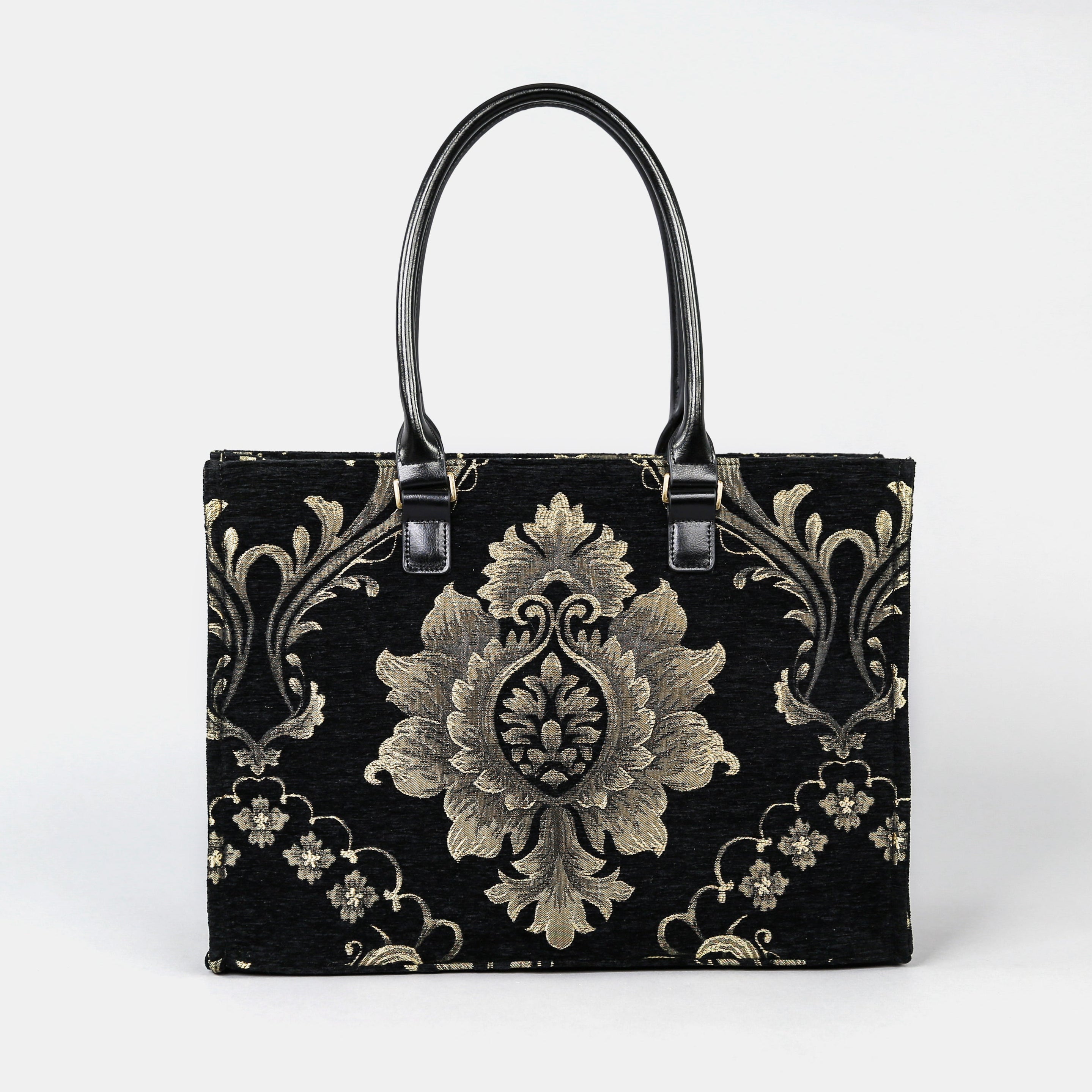 Majesty Black Laptop Work Tote  MCW Handmade
