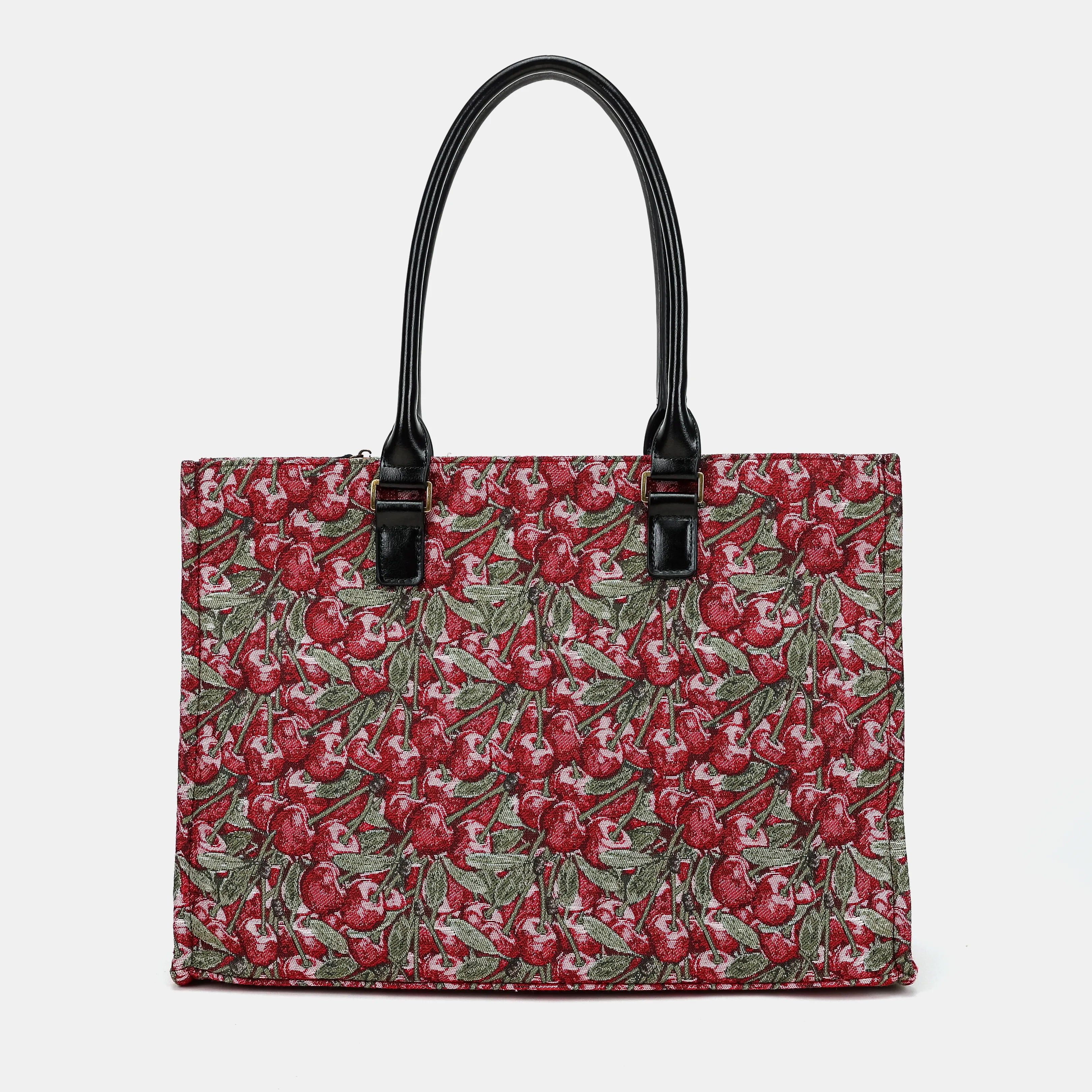 Cherry Cascade Laptop Work Tote Carpetbag of America main