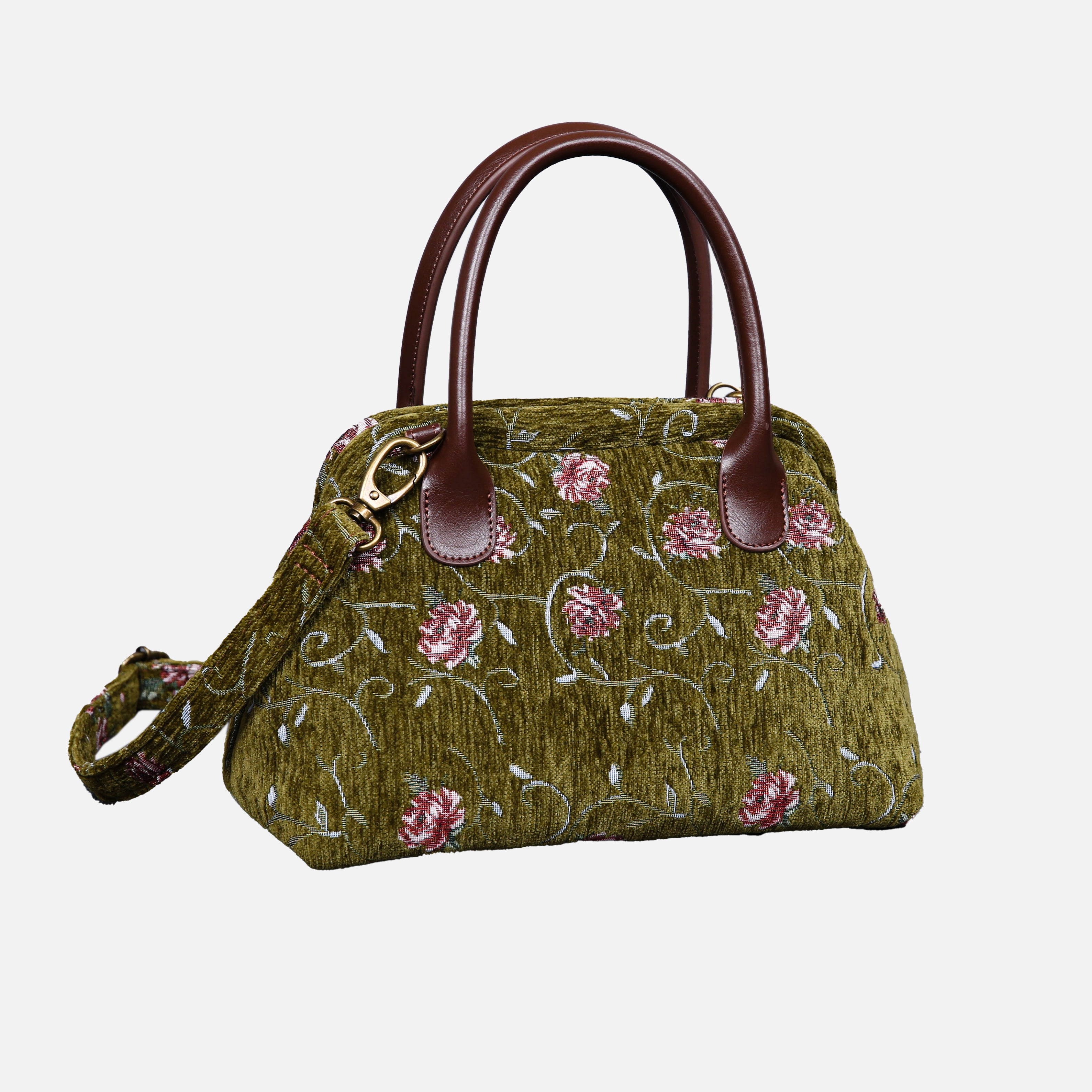 Climbing Rose Carpet Satchel