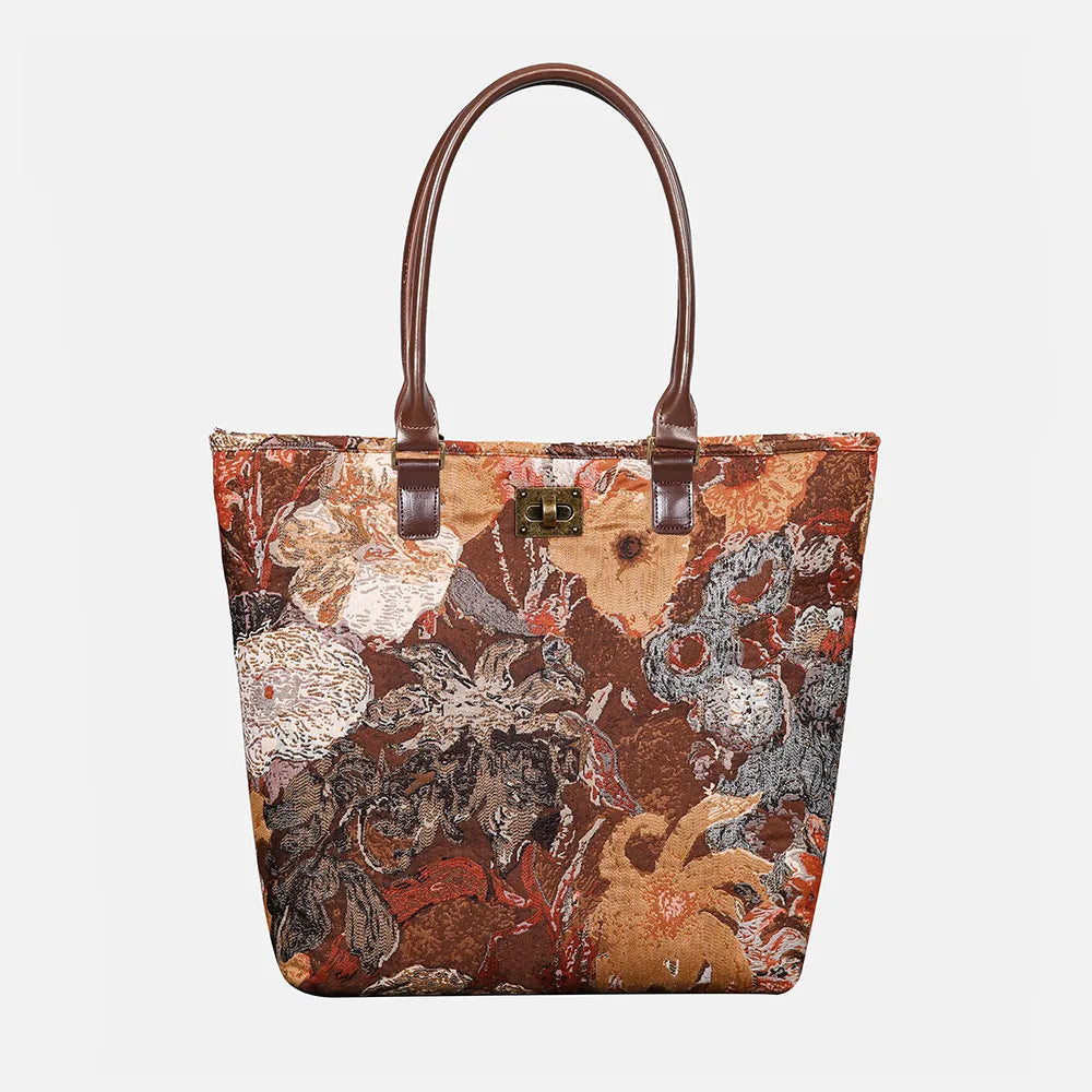 Abstract Brown Carpet Tote Shopper