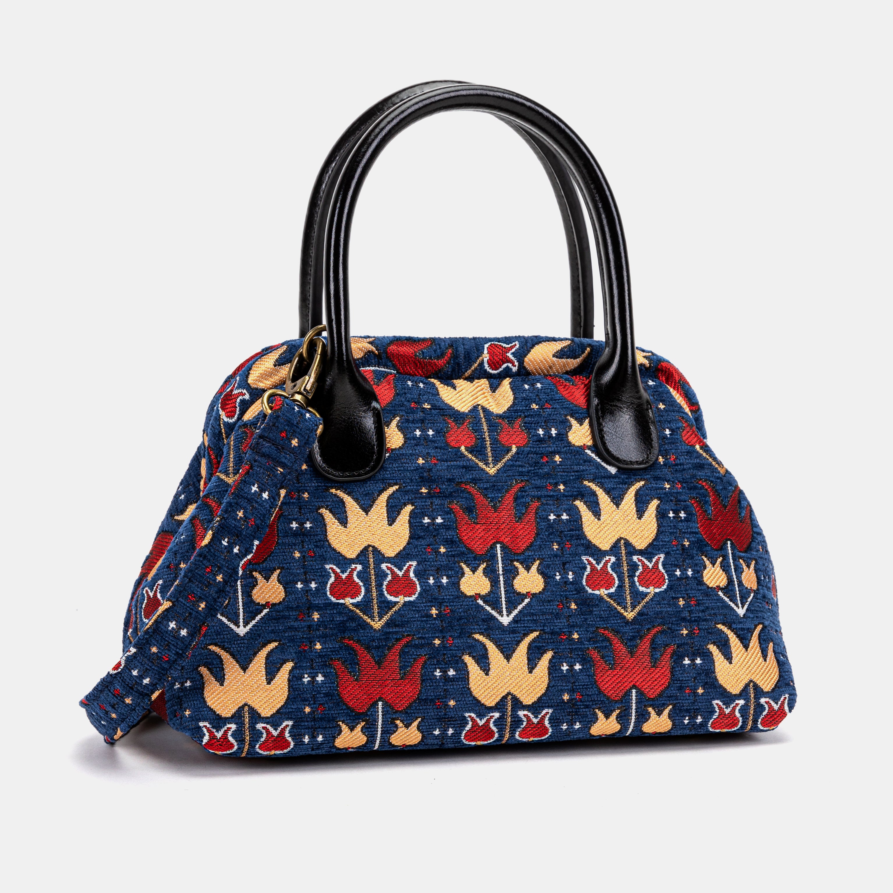 Poppy Bloom Carpet Satchel front