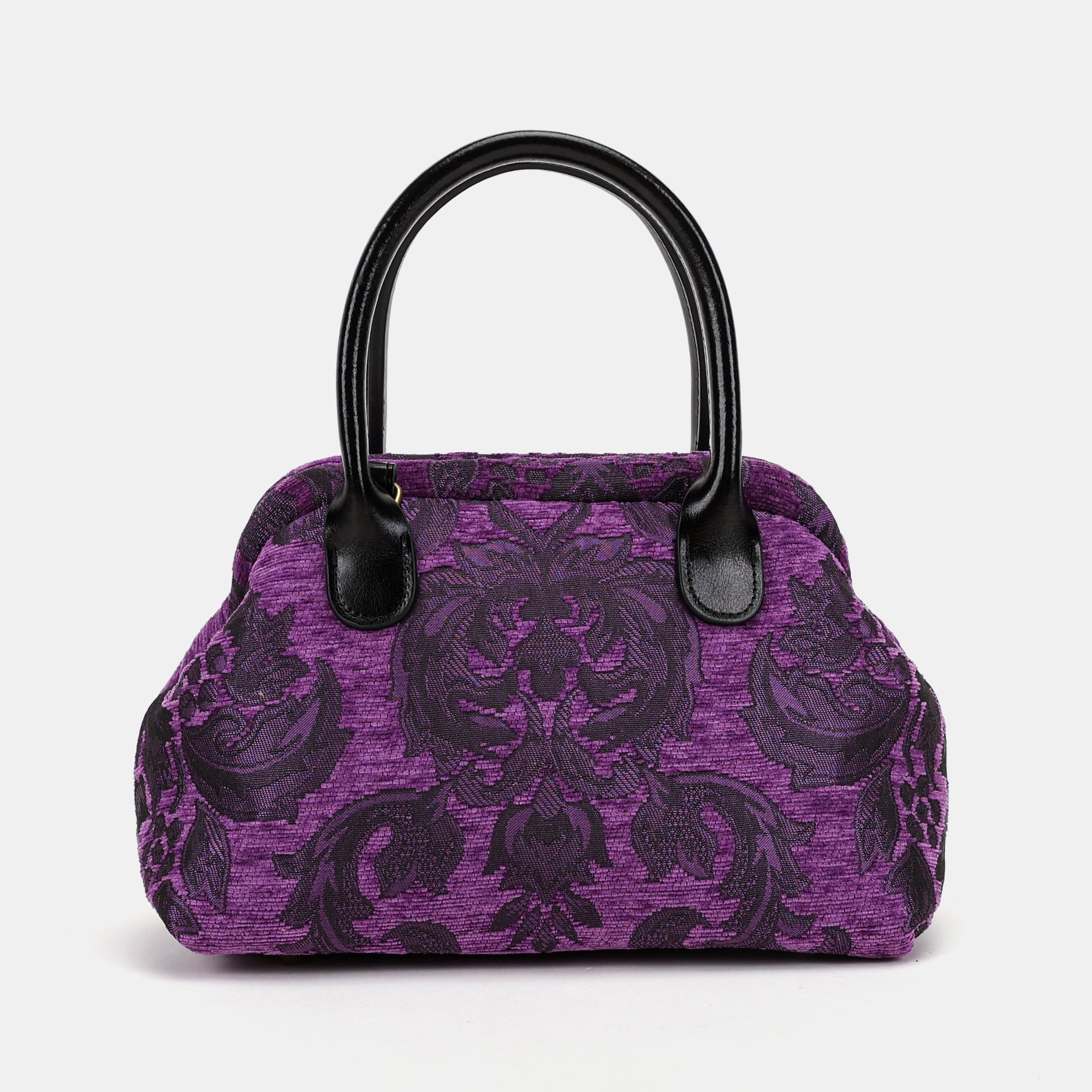 Victorian Blossom Purple Carpet Satchel Carpetbag of America main