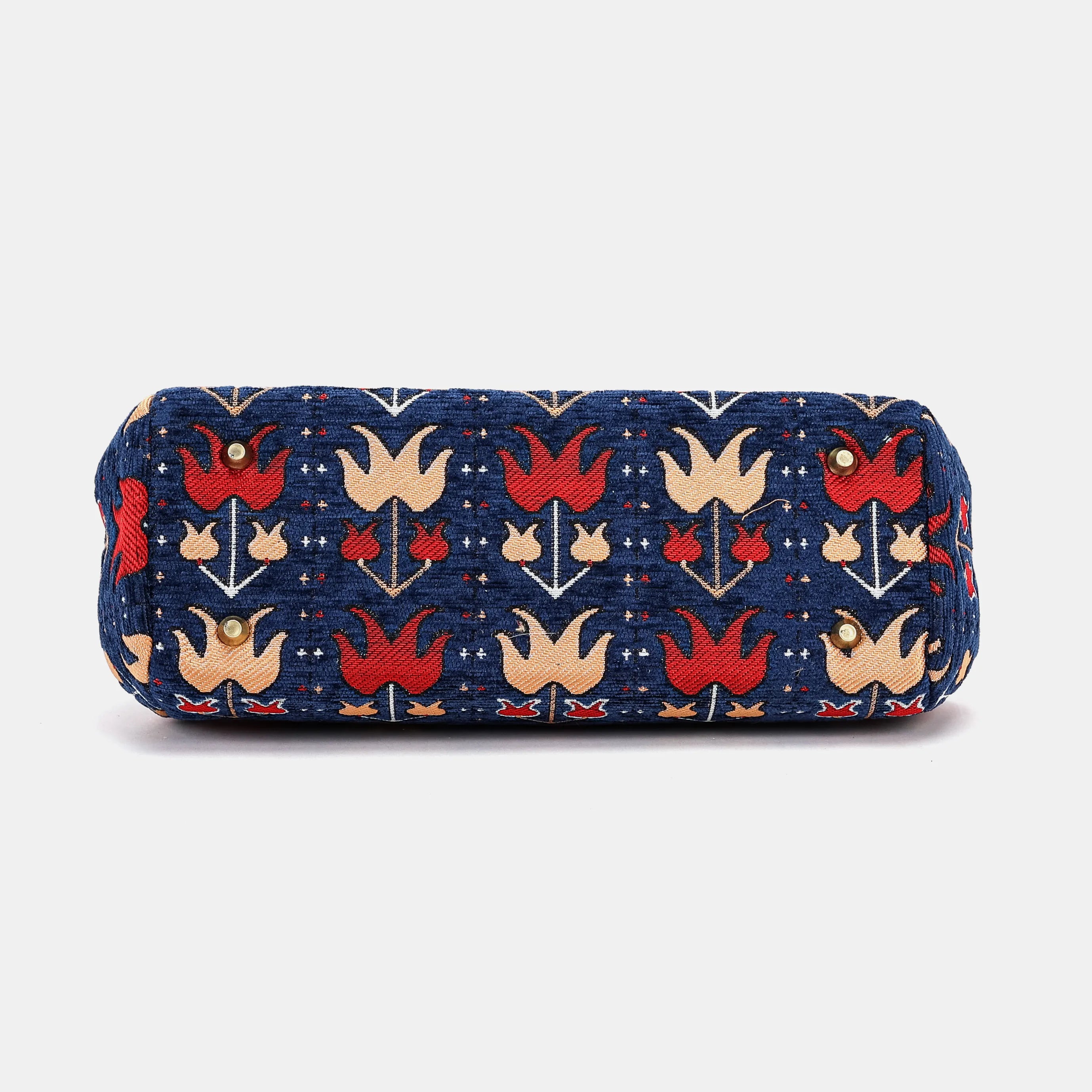 Poppy Bloom Top Handle Purse Carpetbag of America bottom