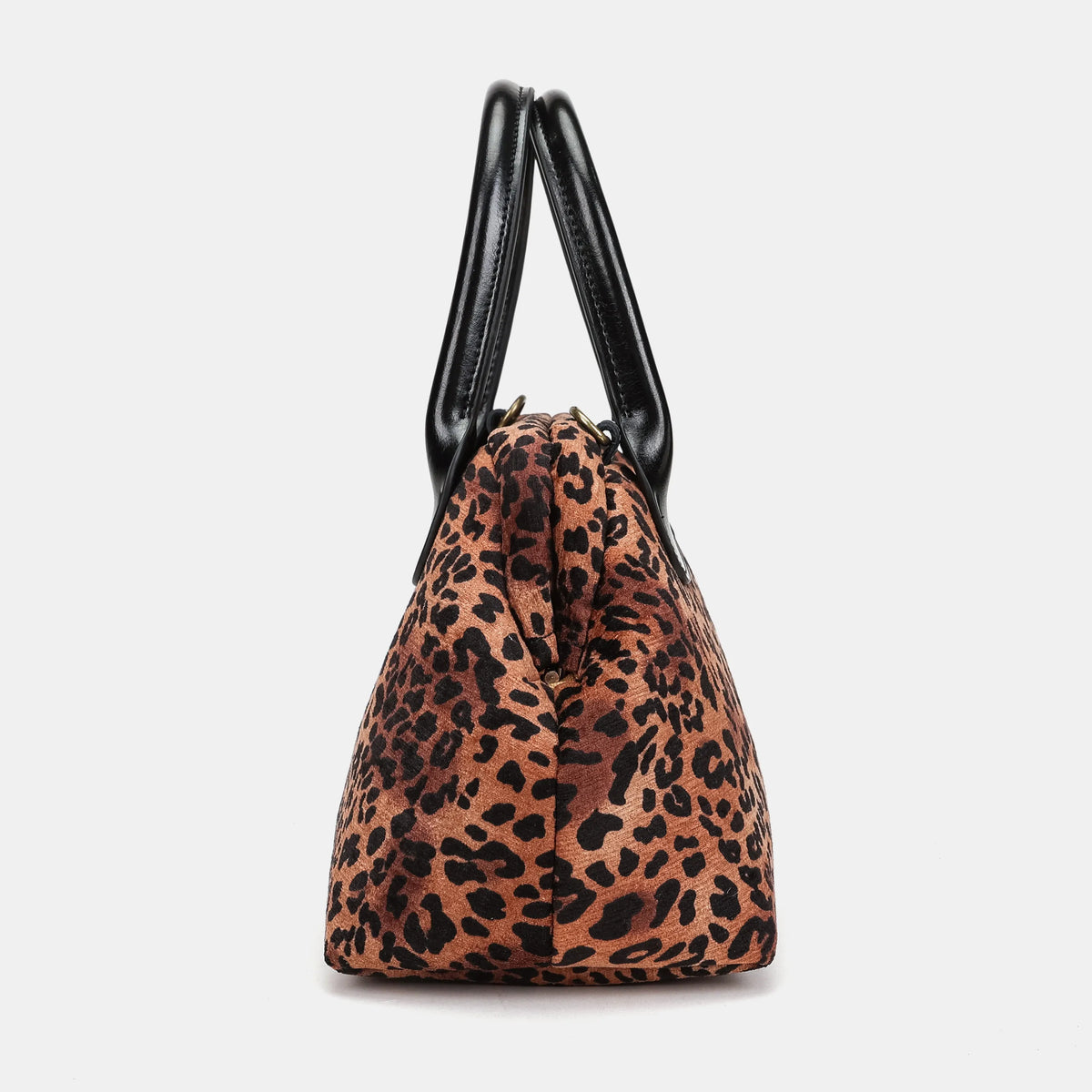 Leopard Classic Carpet Satchel Carpetbag of America side