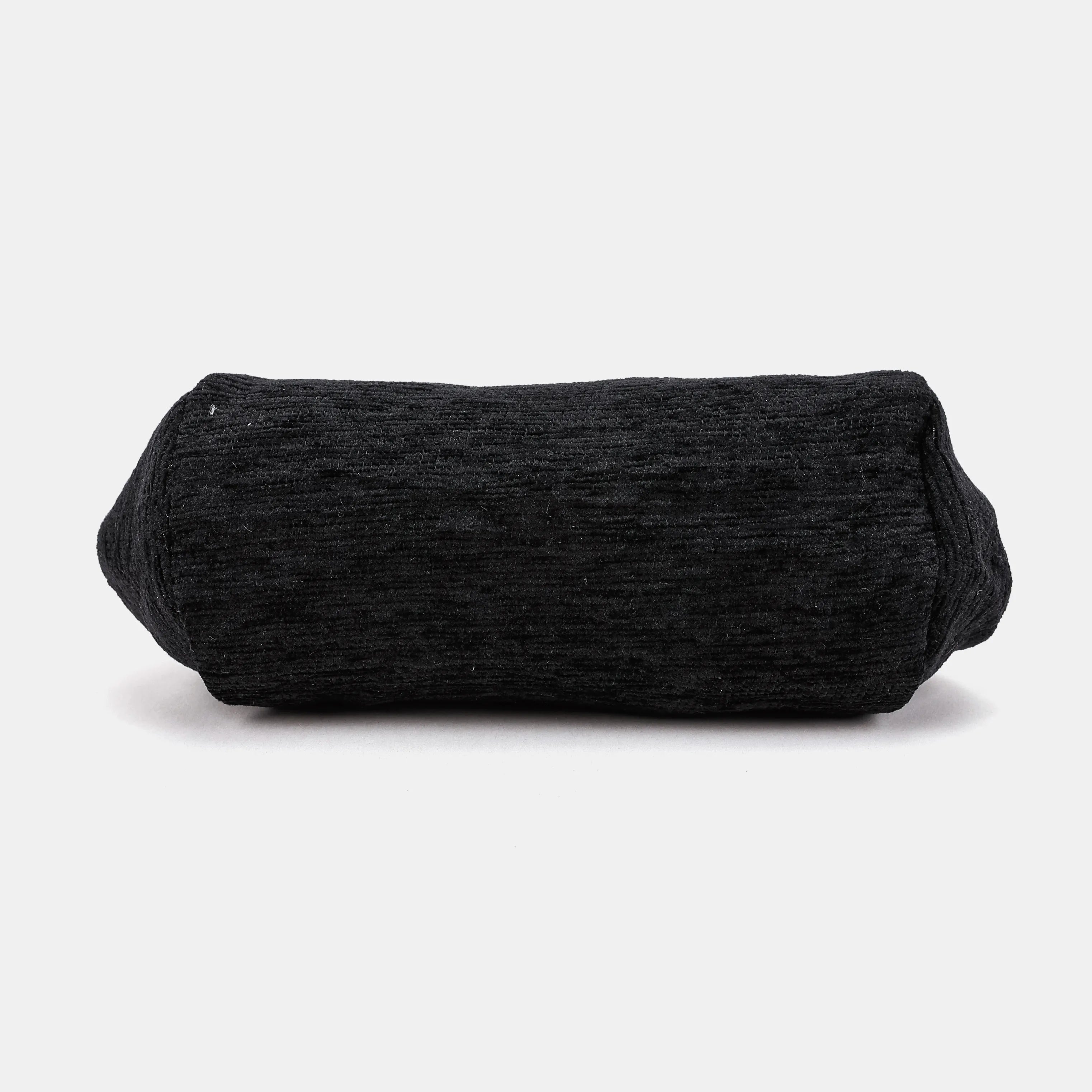 Solid Black Evening Bag Clutch Carpetbag of America bottom