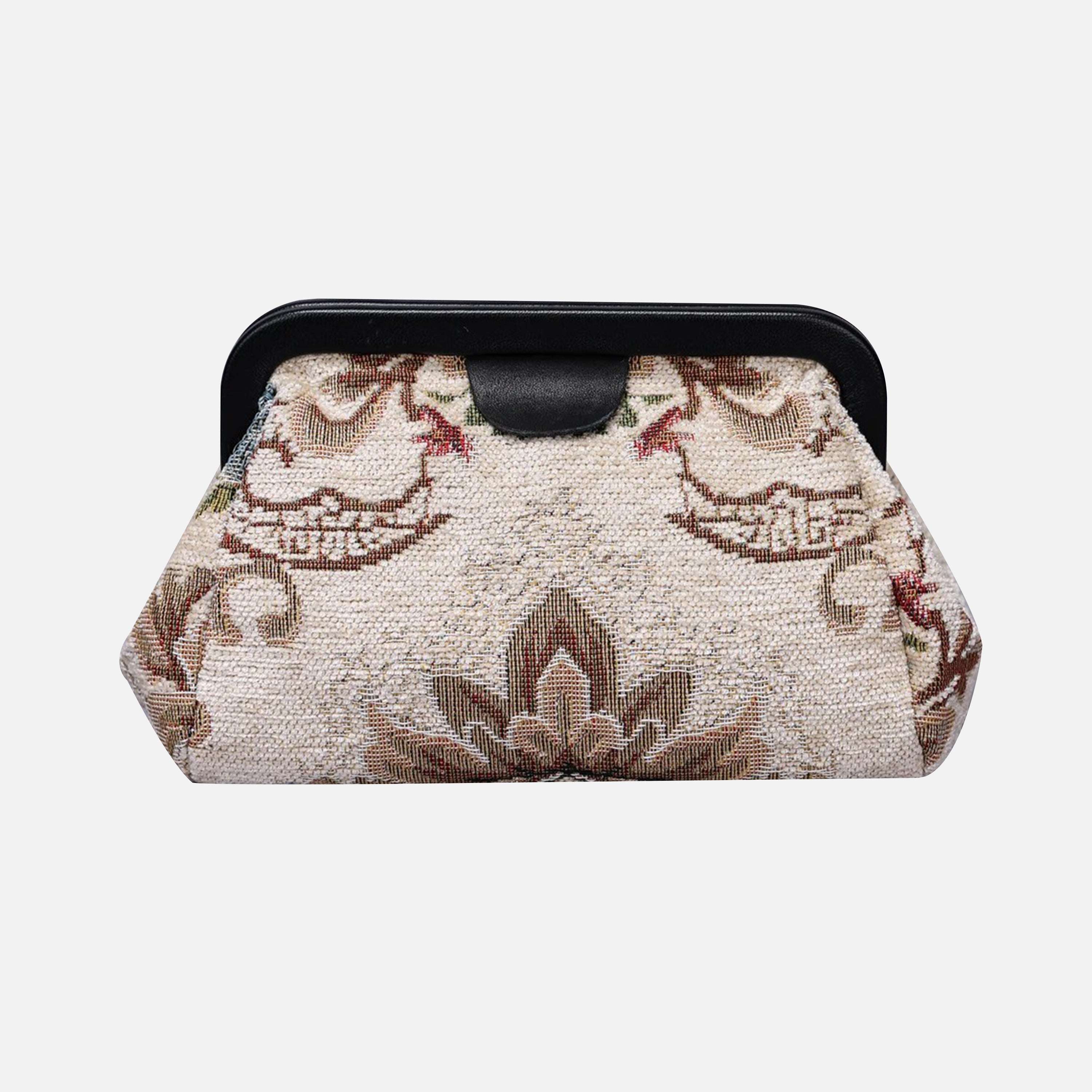 Floral Cream Evening Bag Clutch carpet bag MCW Handmade-2