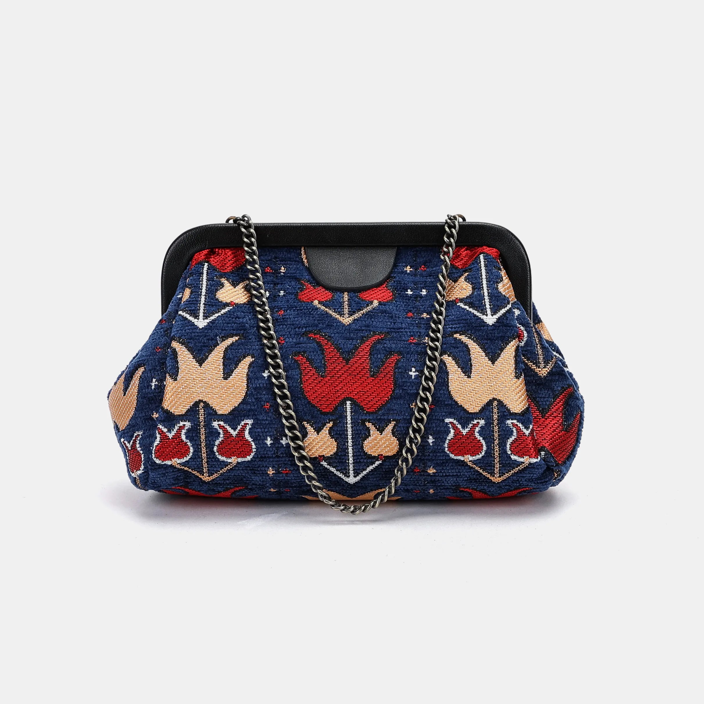 Poppy Bloom Evening Bag Clutch Carpetbag of America main