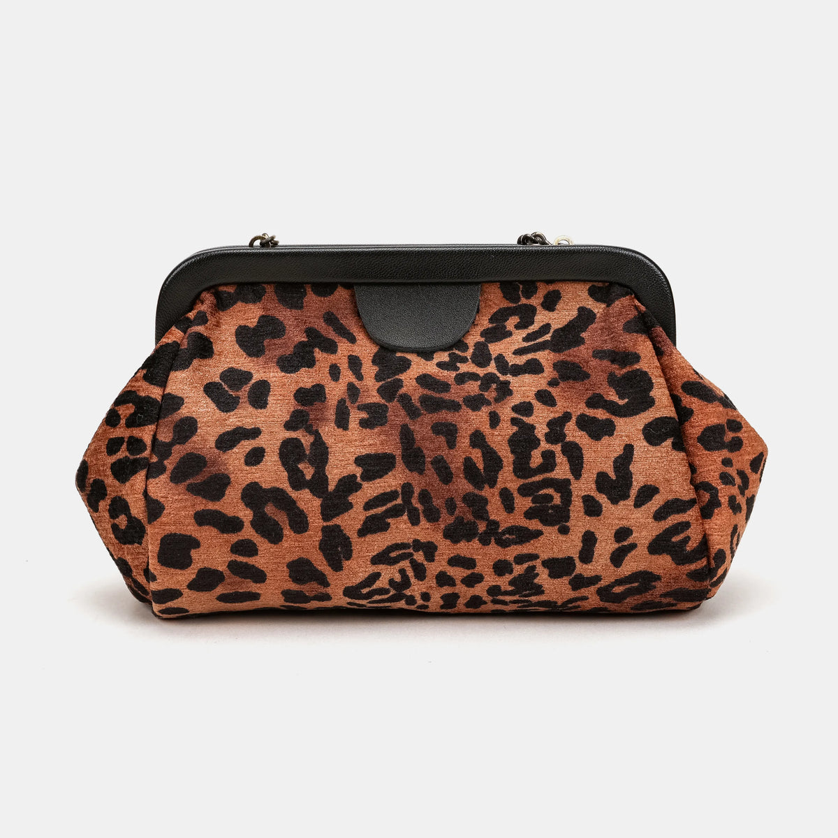 Leopard Classic Evening Bag Clutch Carpetbag of America back