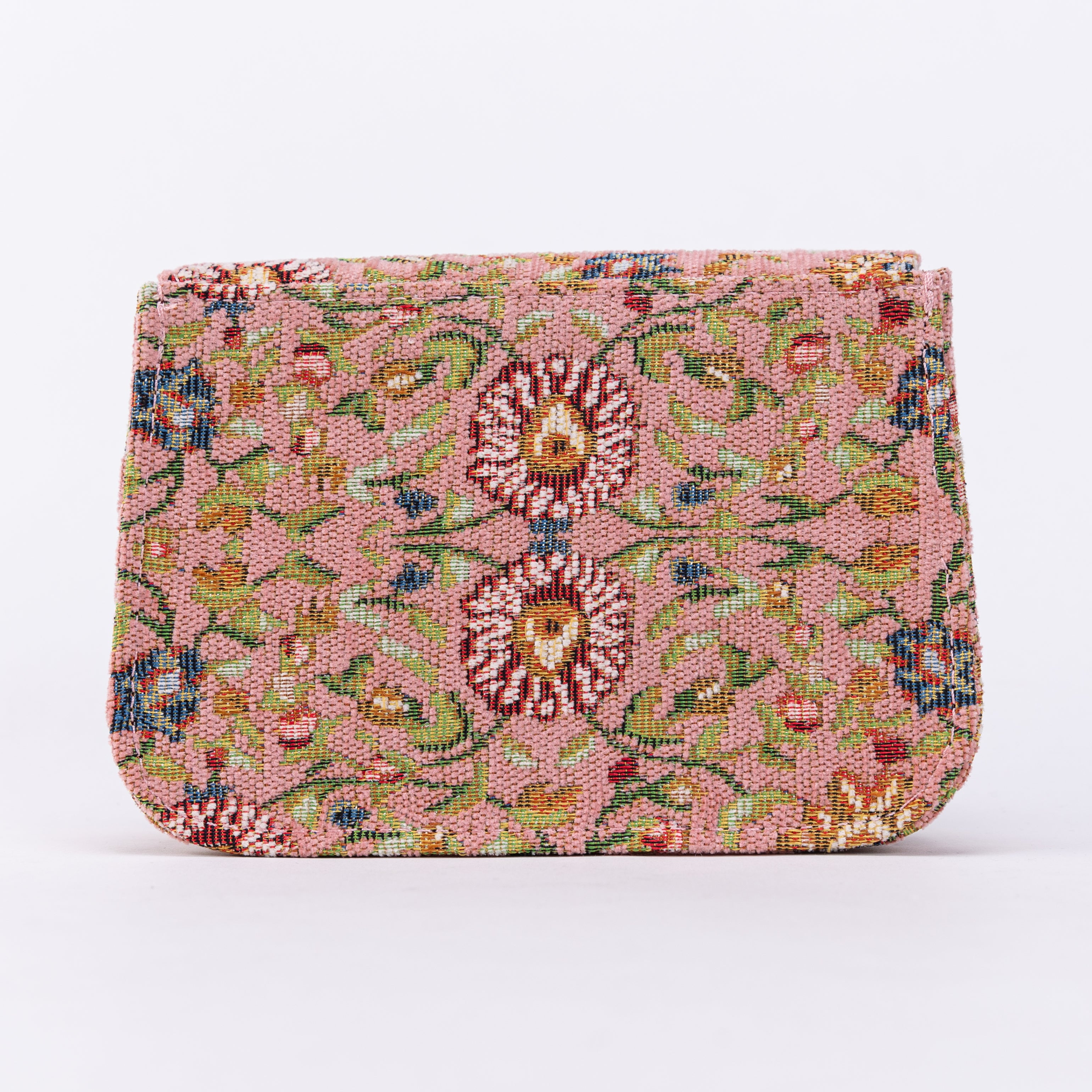 Oriental Pink Flap Crossbody Bag BACK