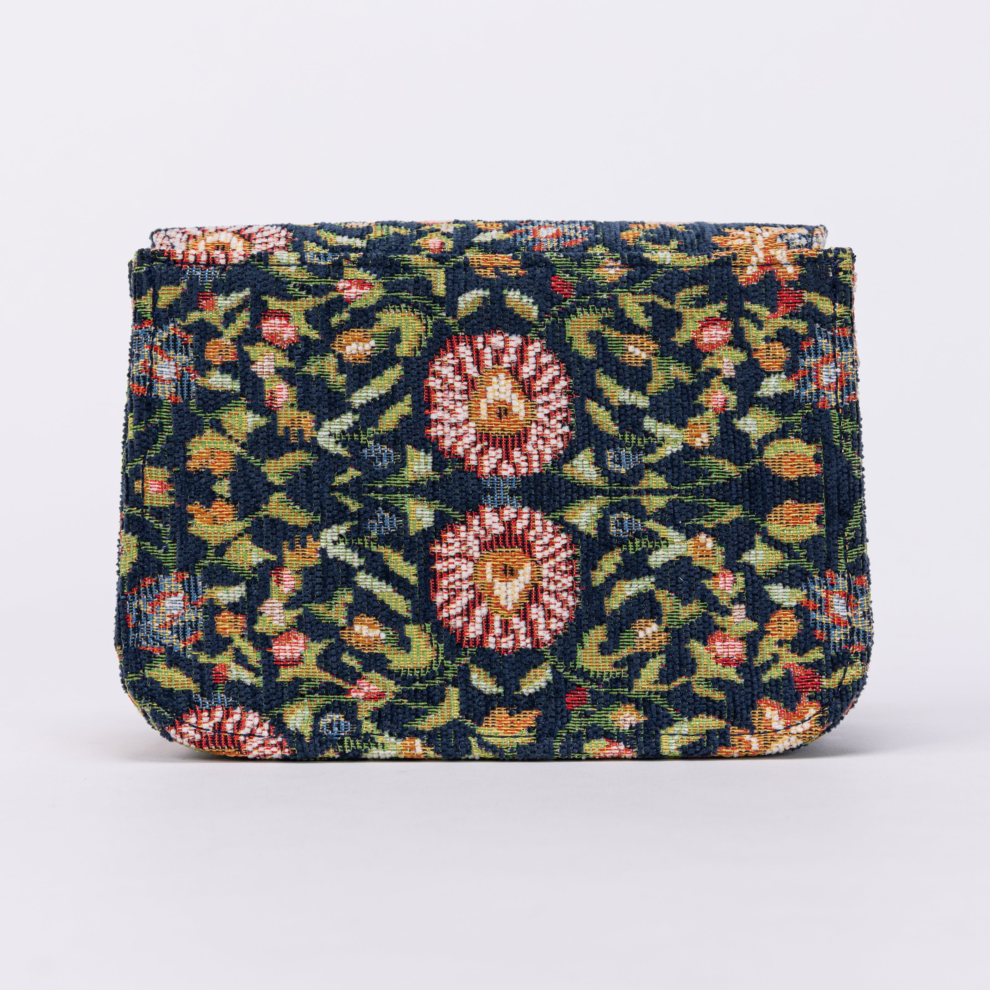 Oriental Navy Flap Crossbody Bag  BACK