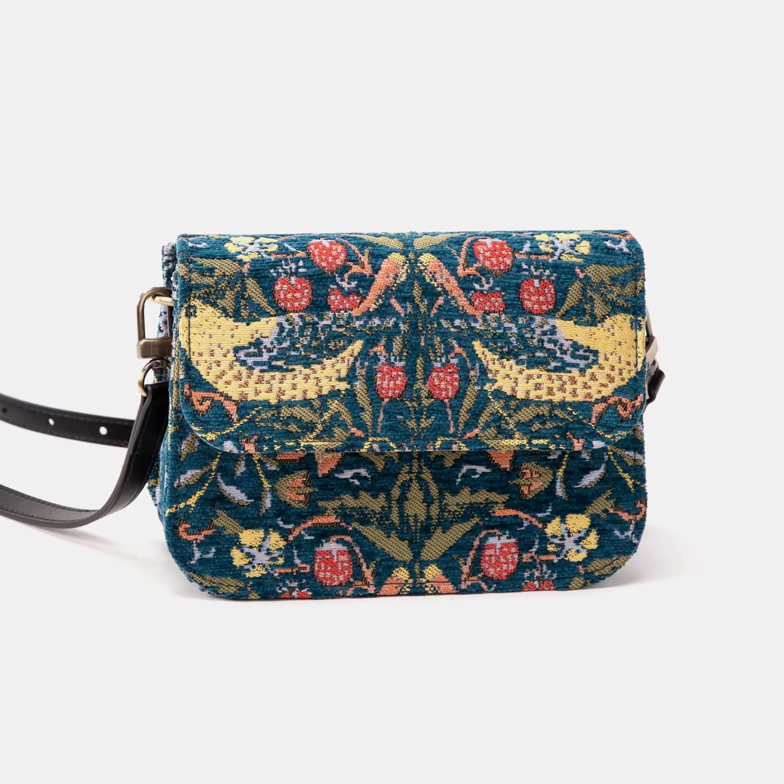William Morris Strawberry Thief Flap Crossbody Bag of America main