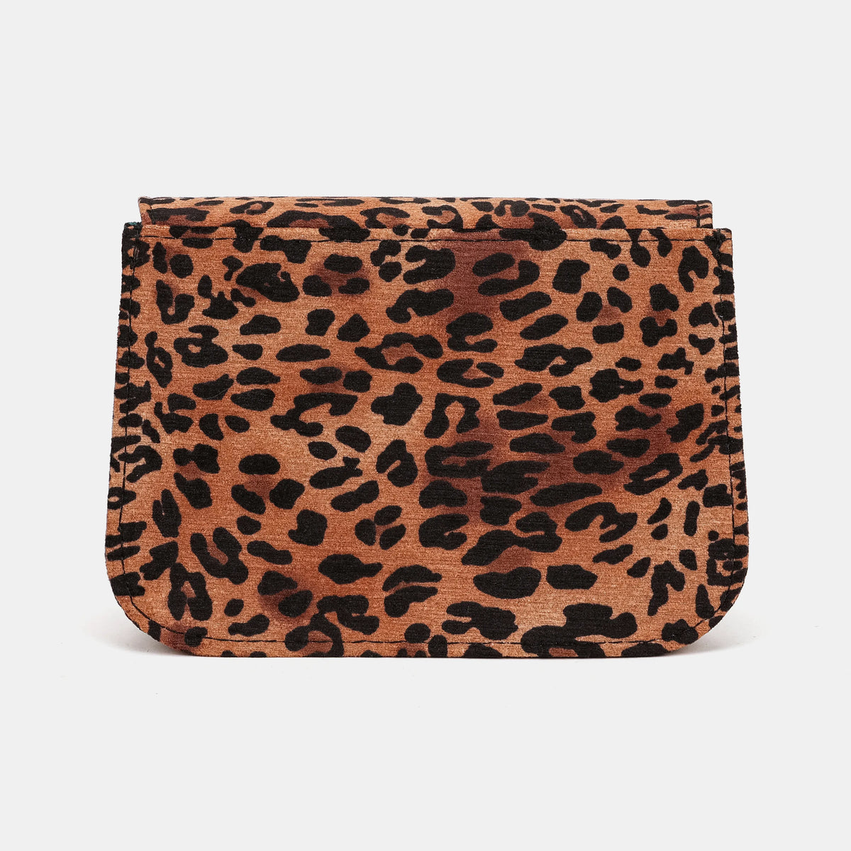 Leopard Classic Flap Crossbody Bag Carpetbag of America back