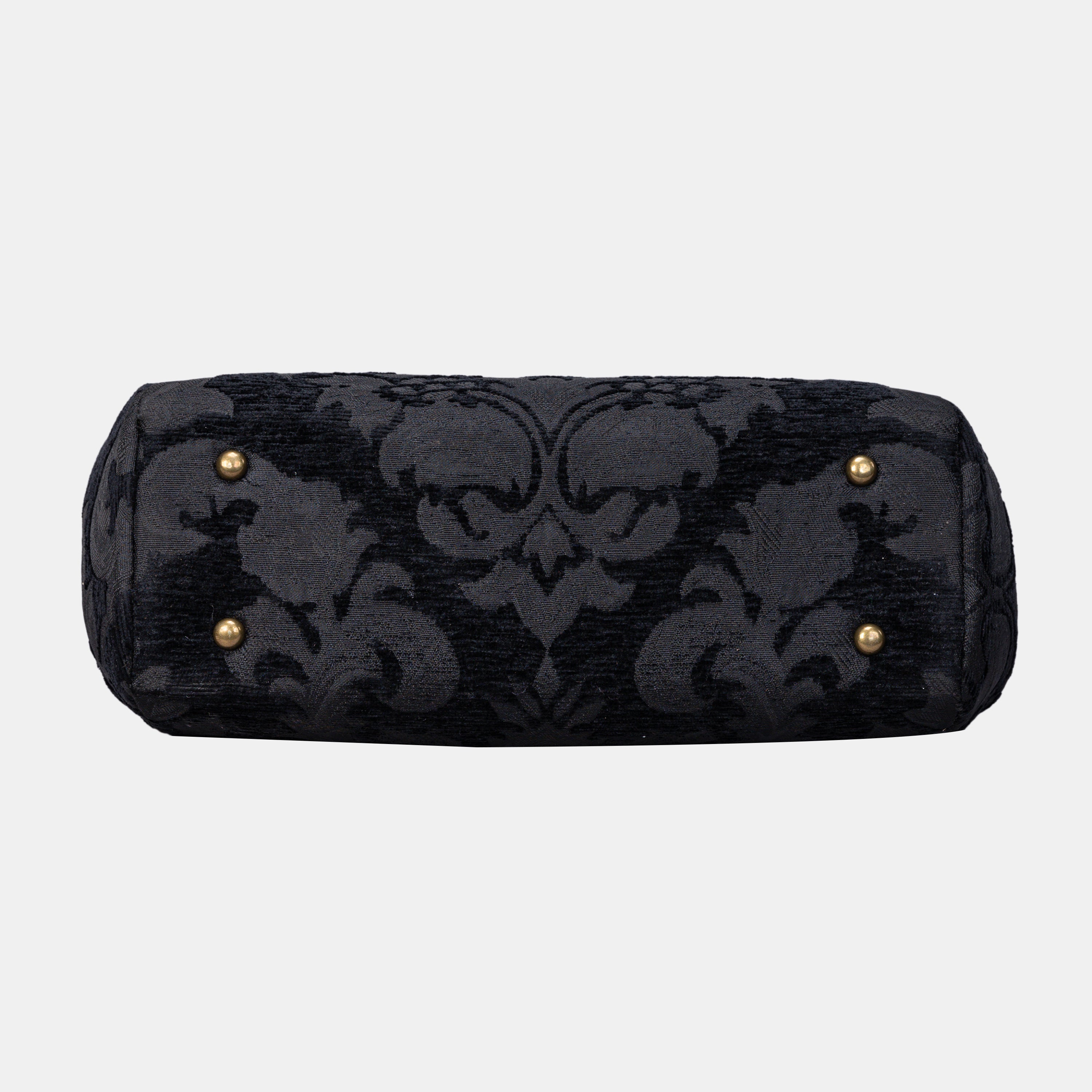 Victorian Blossom Black Shoulder Bag