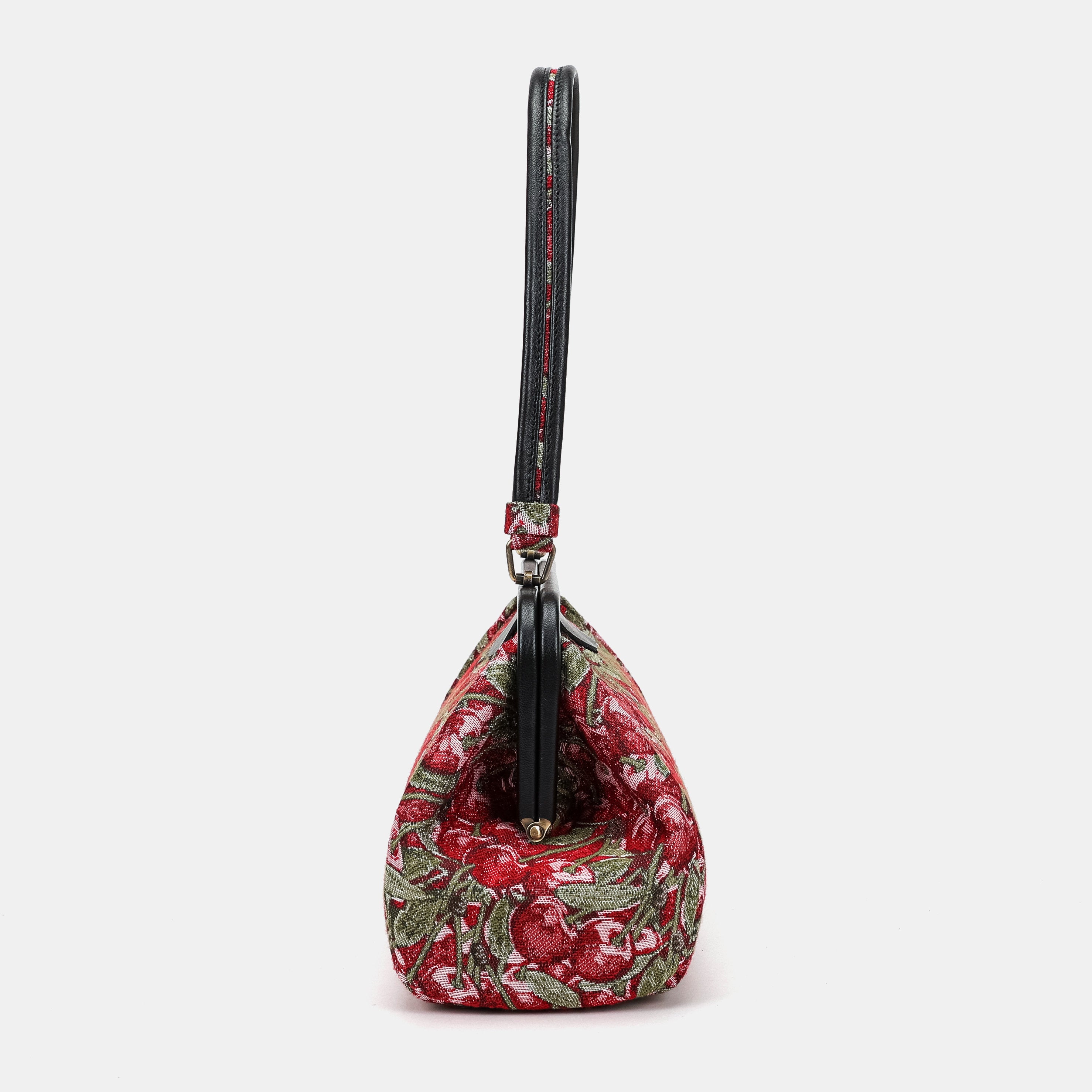 Cherry Cascade Shoulder Bag Carpetbag of America side