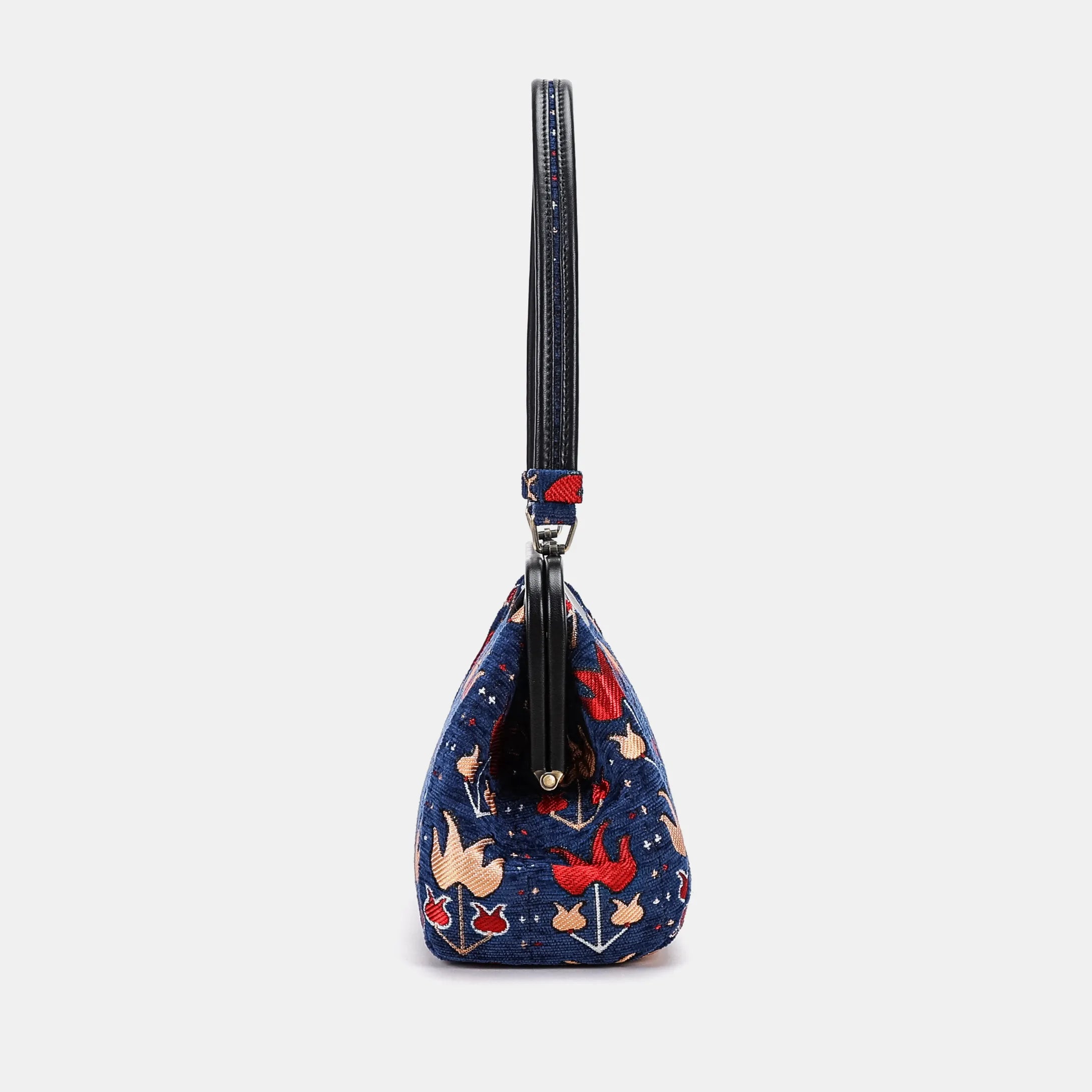 Poppy Bloom Shoulder Carpet Bag side
