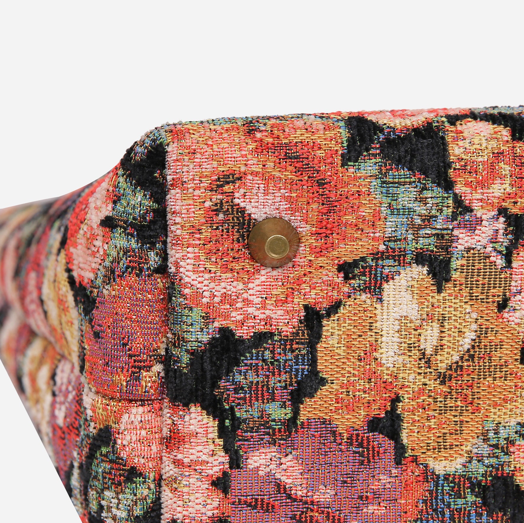 Floral Rose Carpet Tote Shopper carpet bag MCW Handmade-5