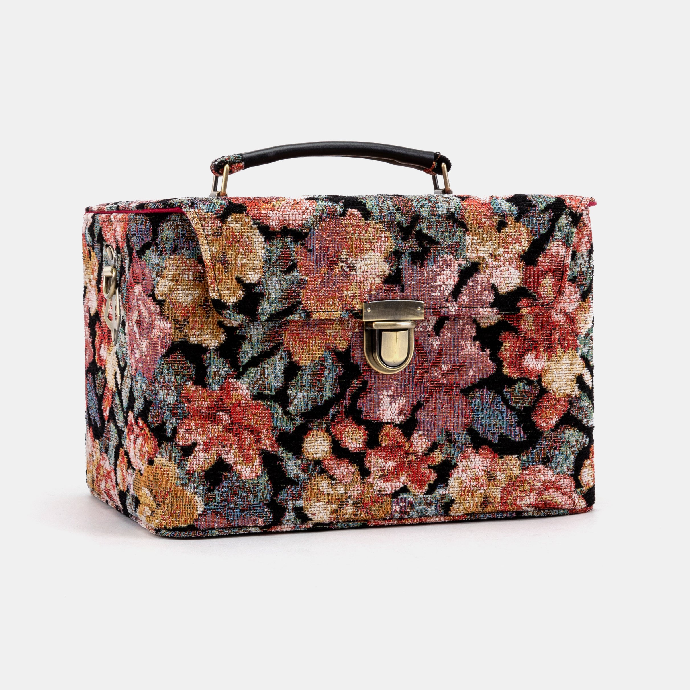 Floral Rose Josephine Large Train Case of America front side