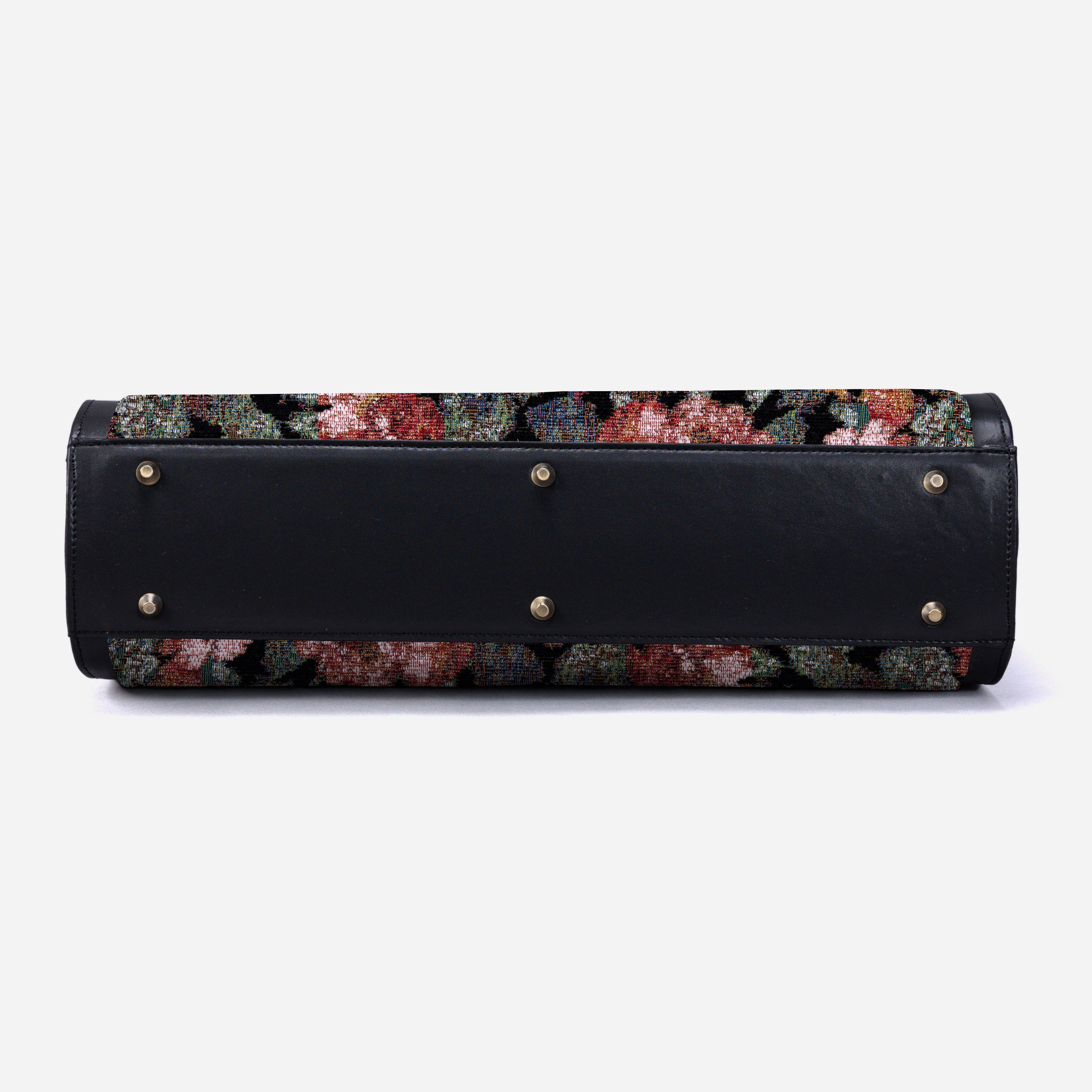 Floral Blue Business Tote bottom