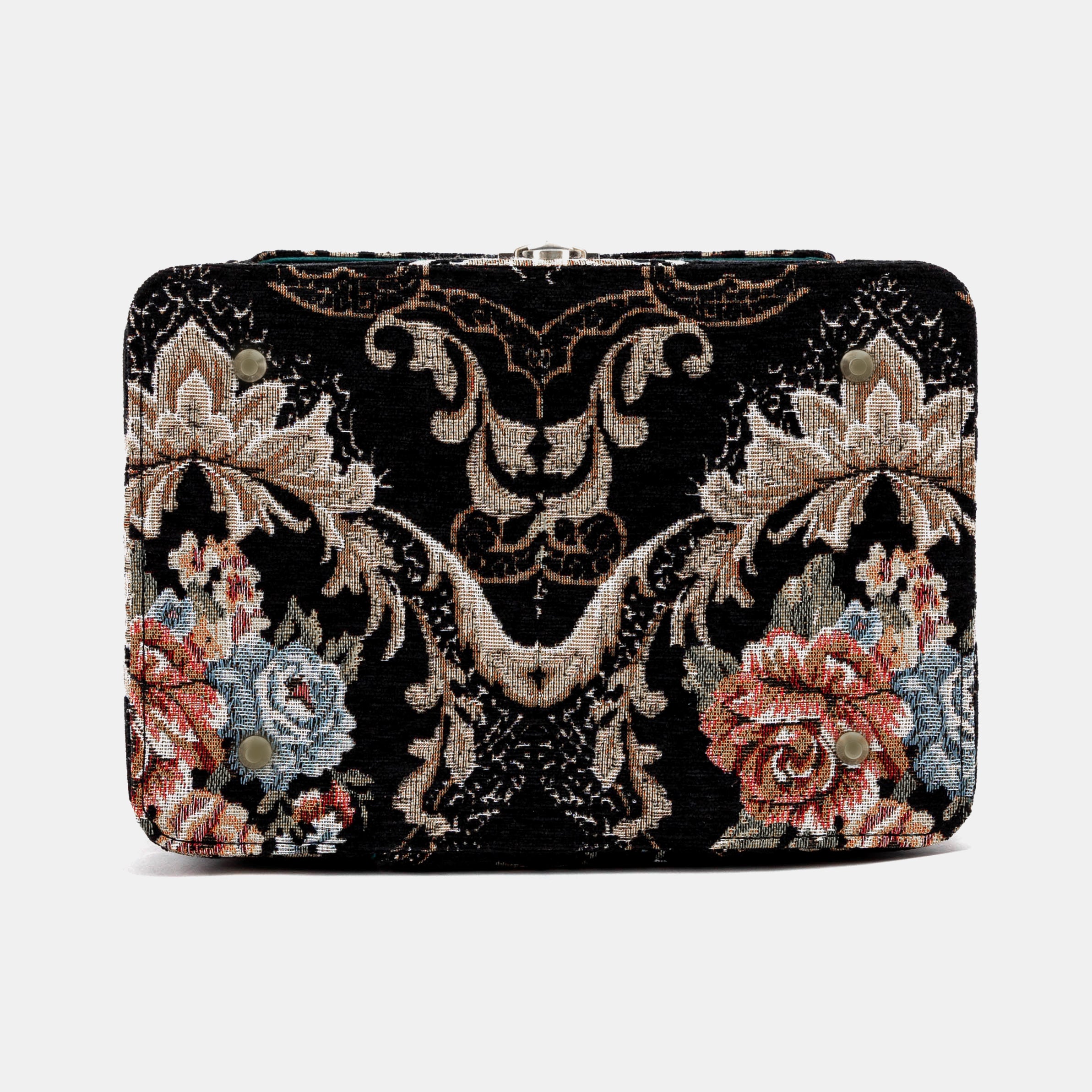 Floral Black Josephine Large Train Case of America botttom