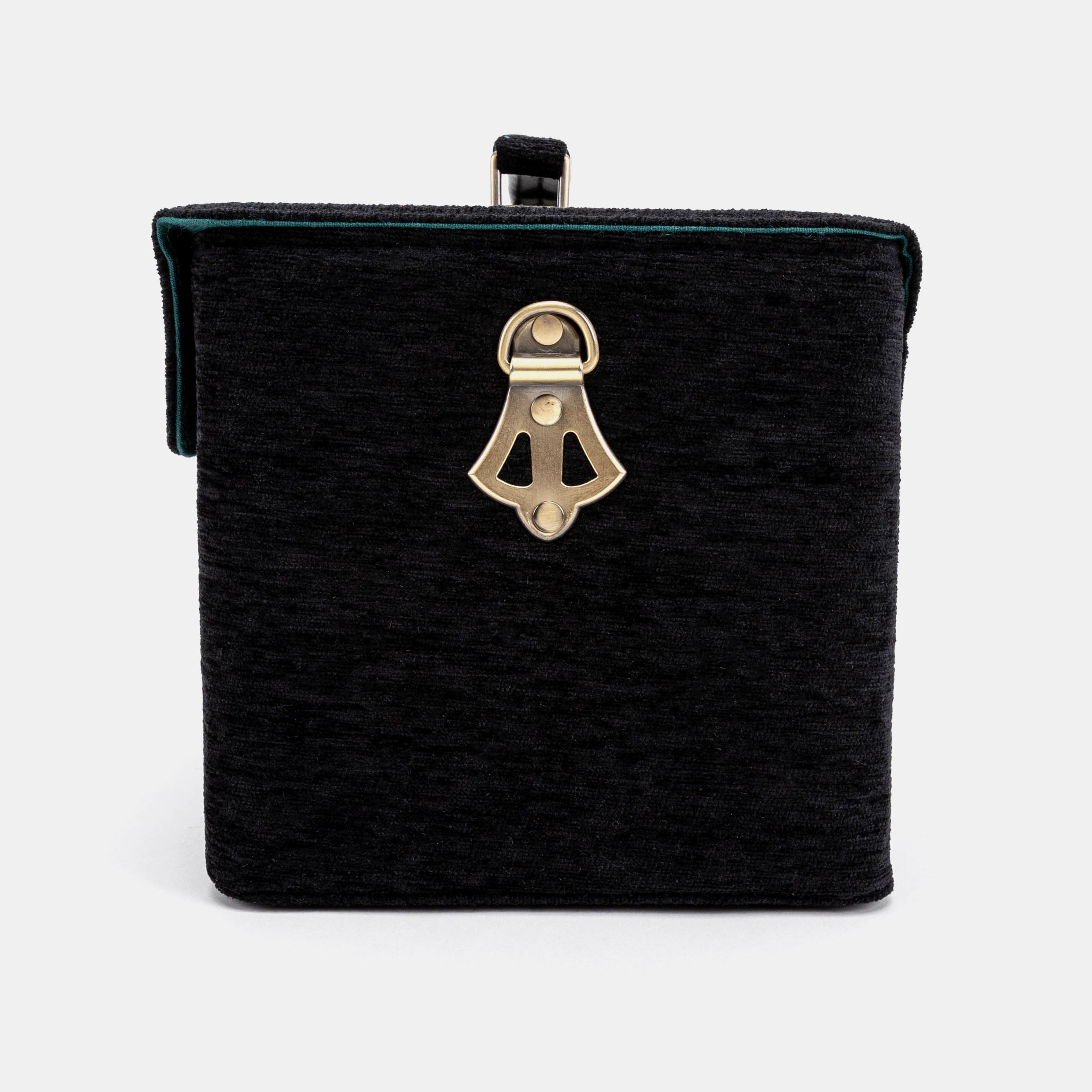 Solid Black Josephine Large Train Case of America side