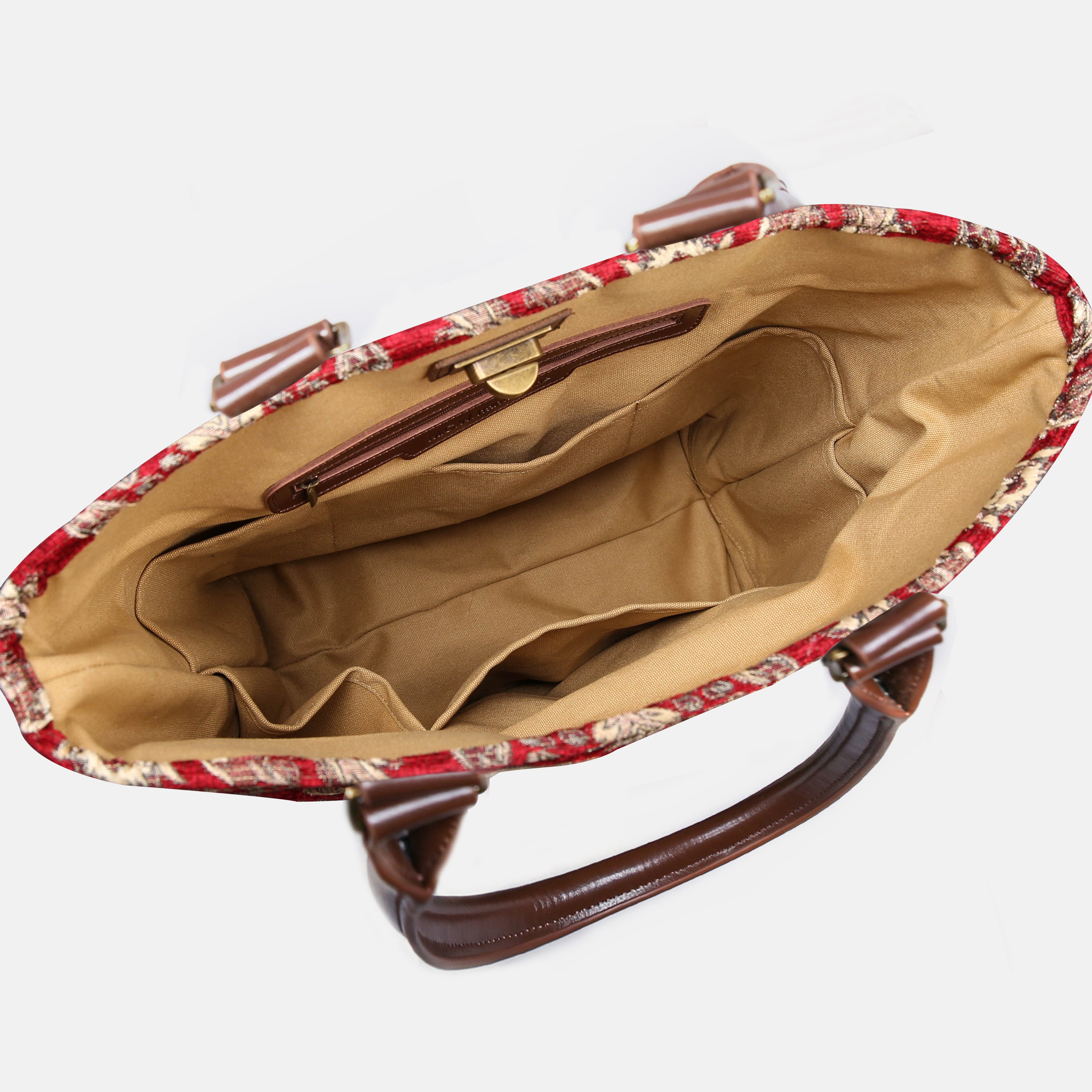 Victorian Blossom Red Carpet Tote Shopper