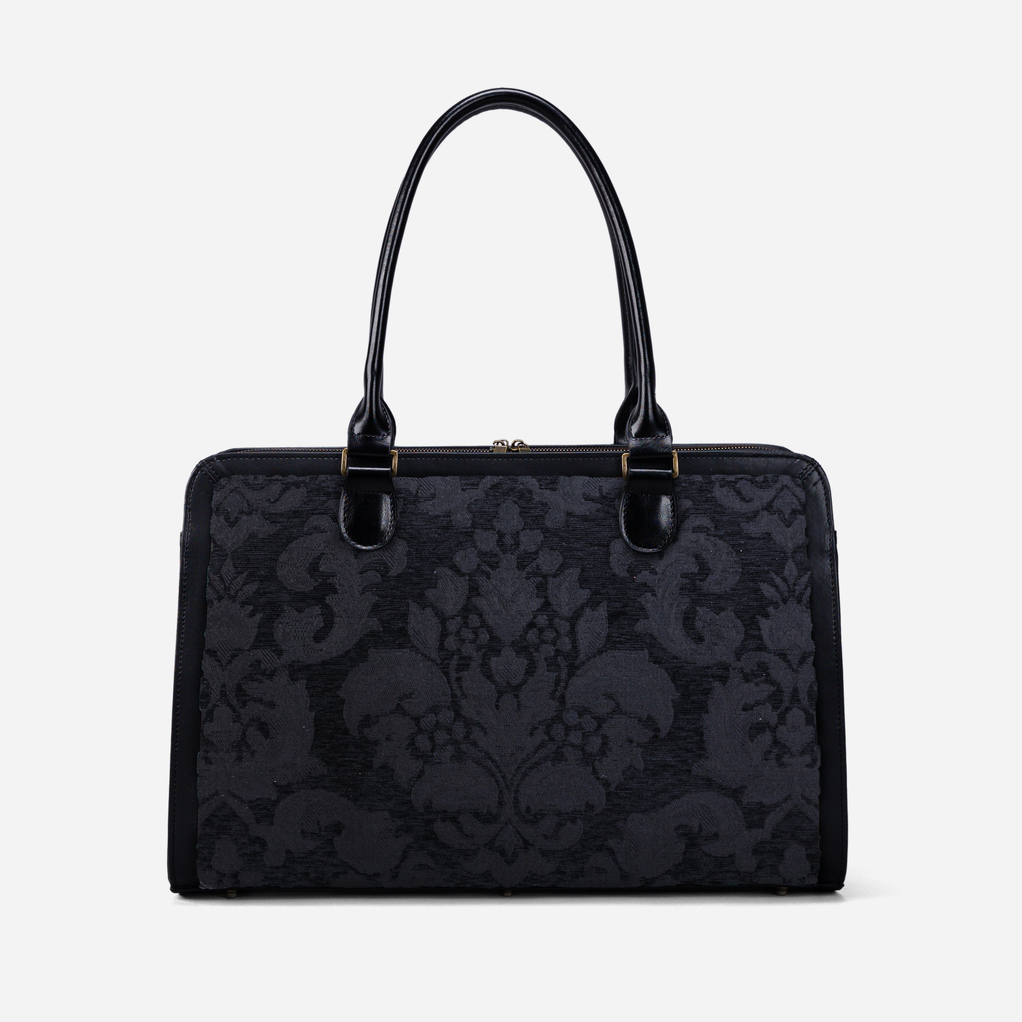 Victorian Blossom Black Business Tote front