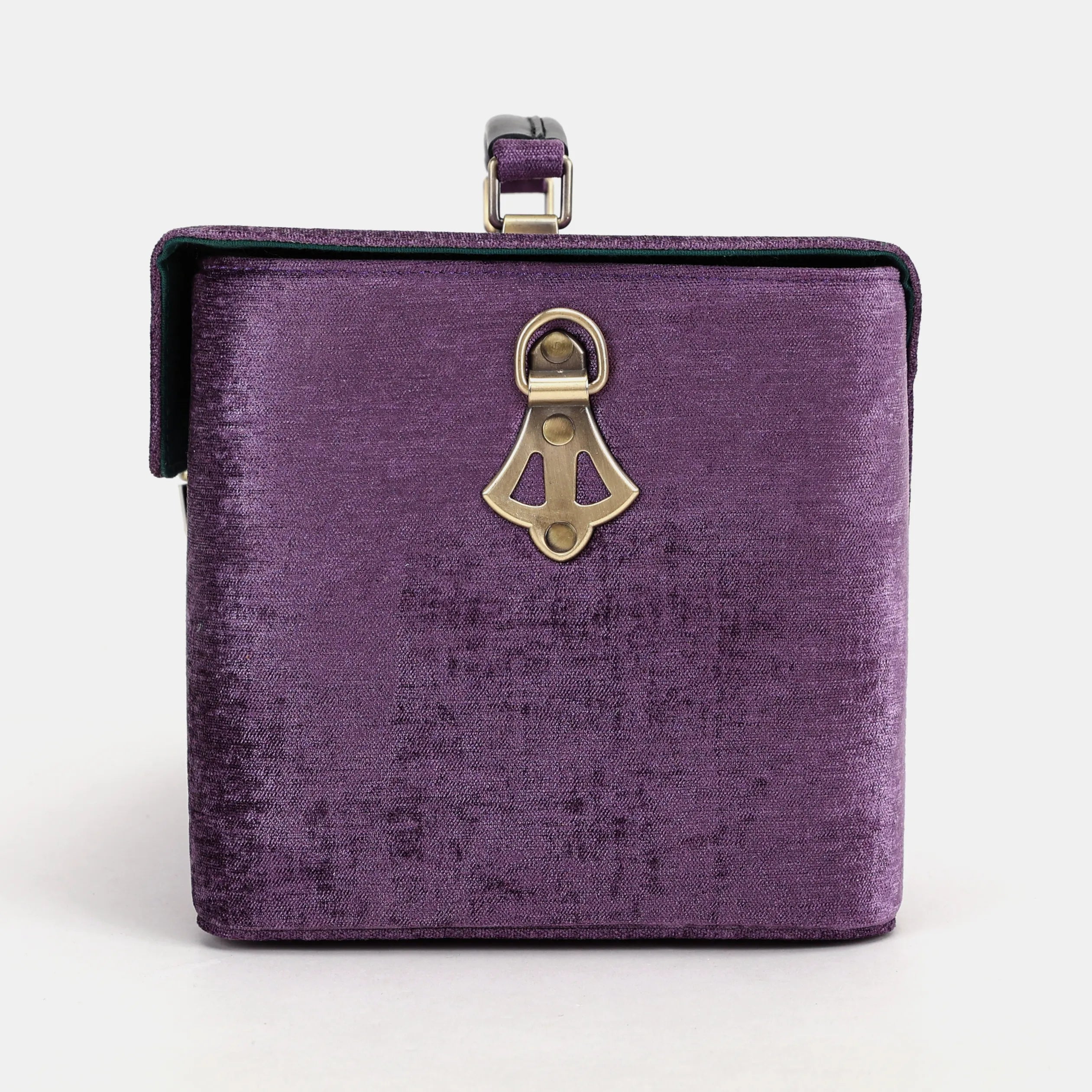 Solid Purple Josephine Large Train Case of America side