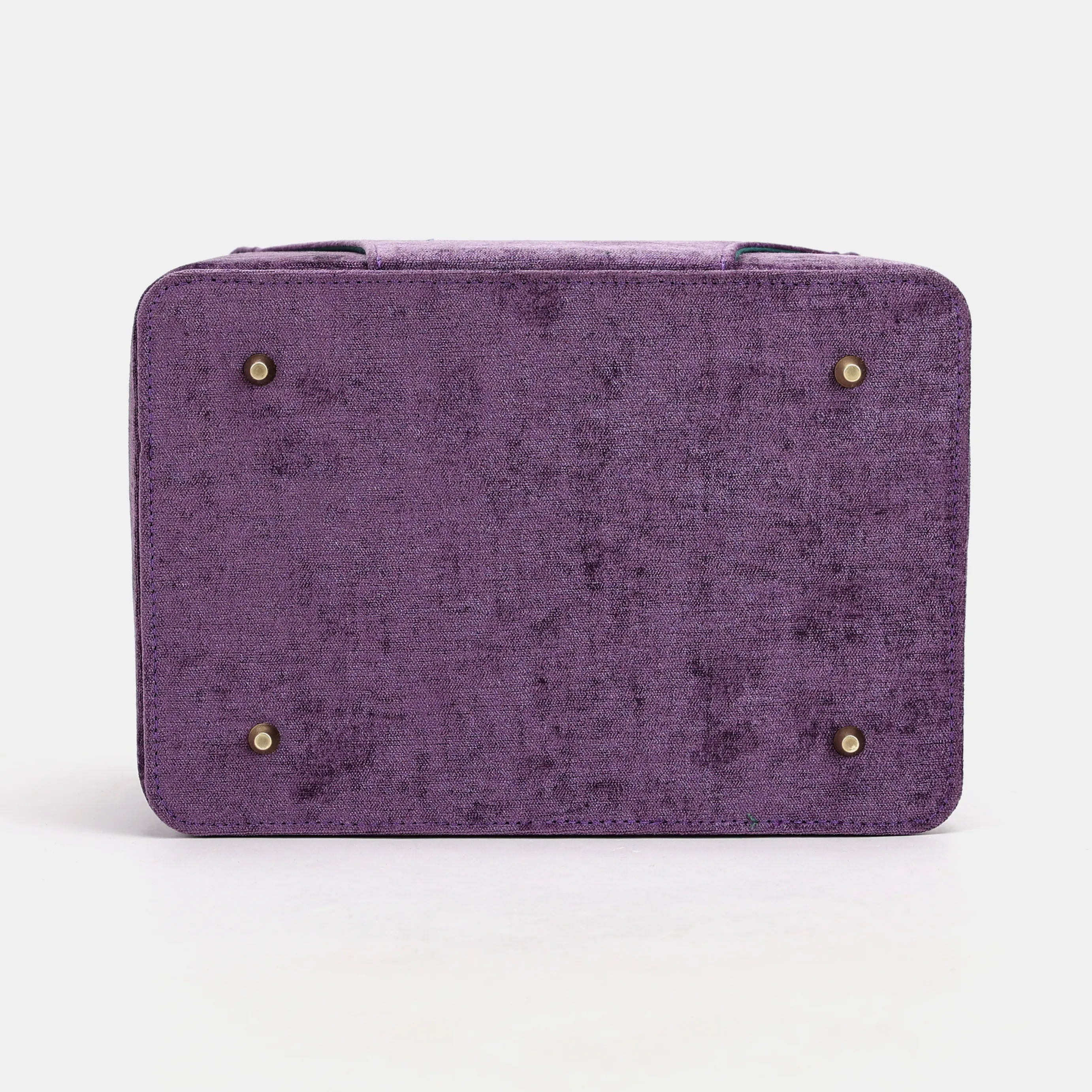 Solid Purple Josephine Large Train Case of America bottom