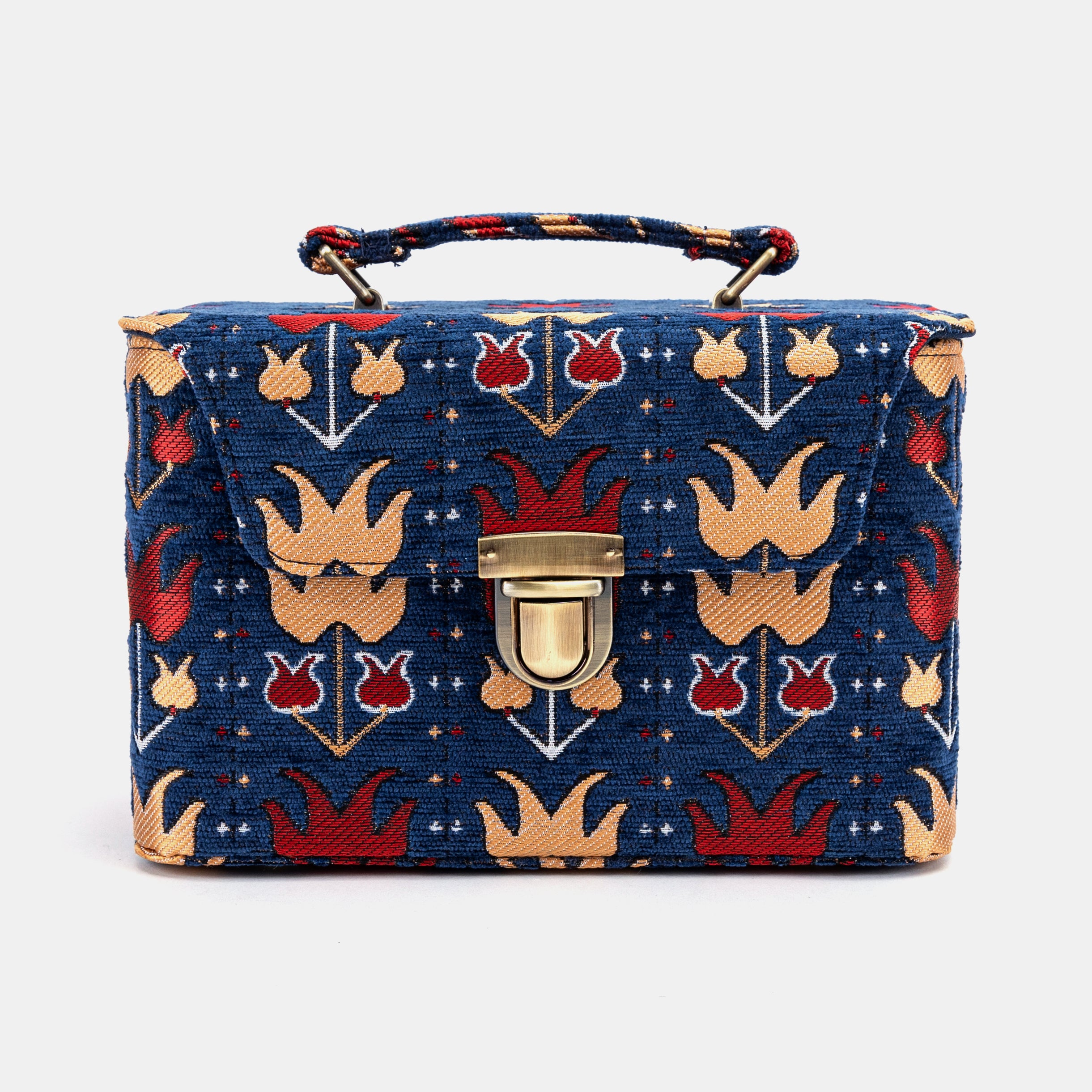 Poppy Bloom Clara Medium Train Case Purse of America front