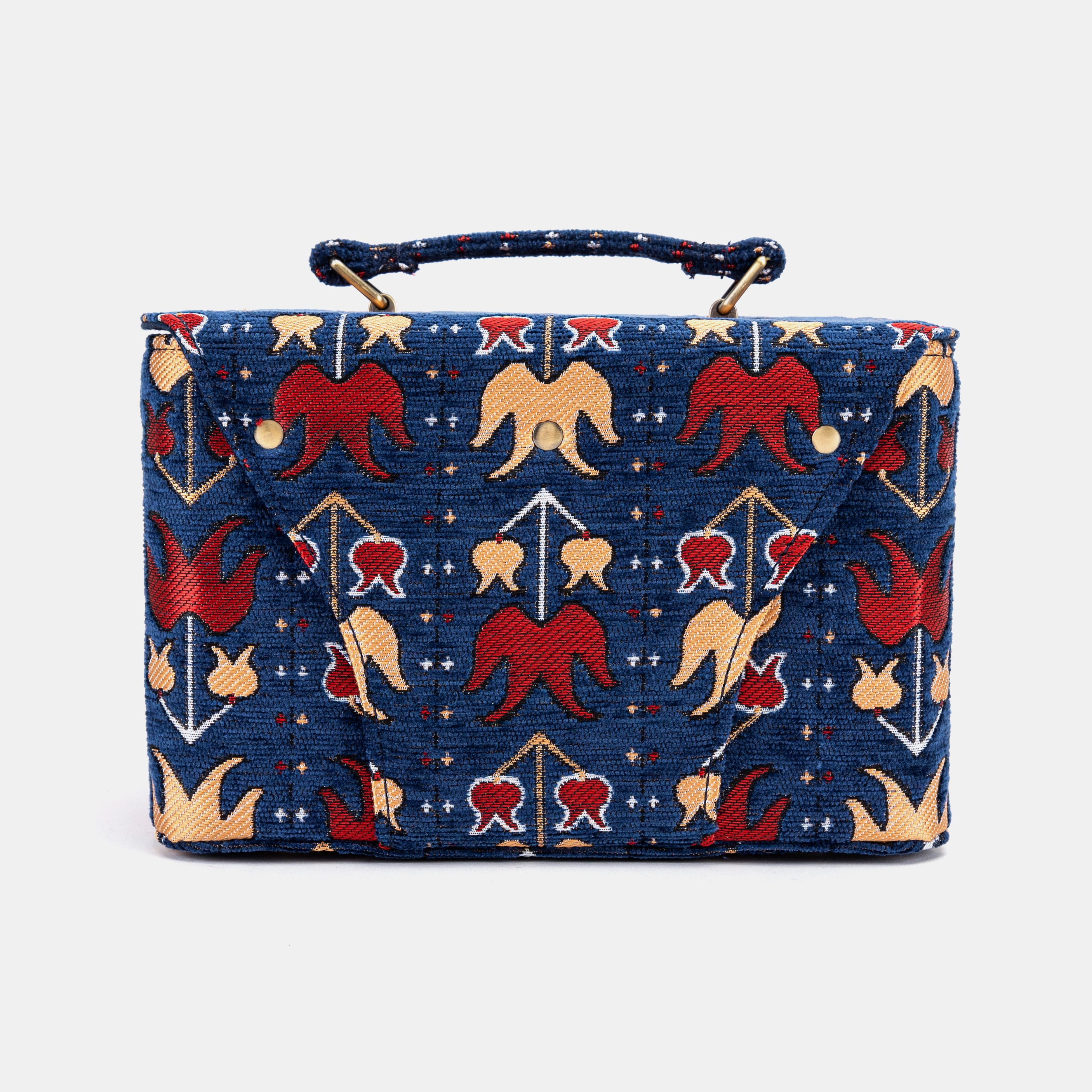 Poppy Bloom Clara Medium Train Case Purse of America back