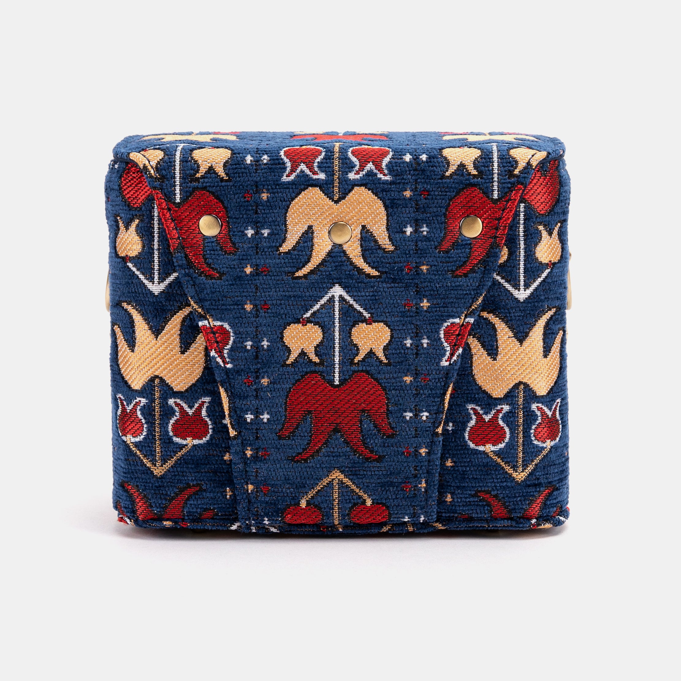 Poppy Bloom Emma Small Train Case Crossbody of America back