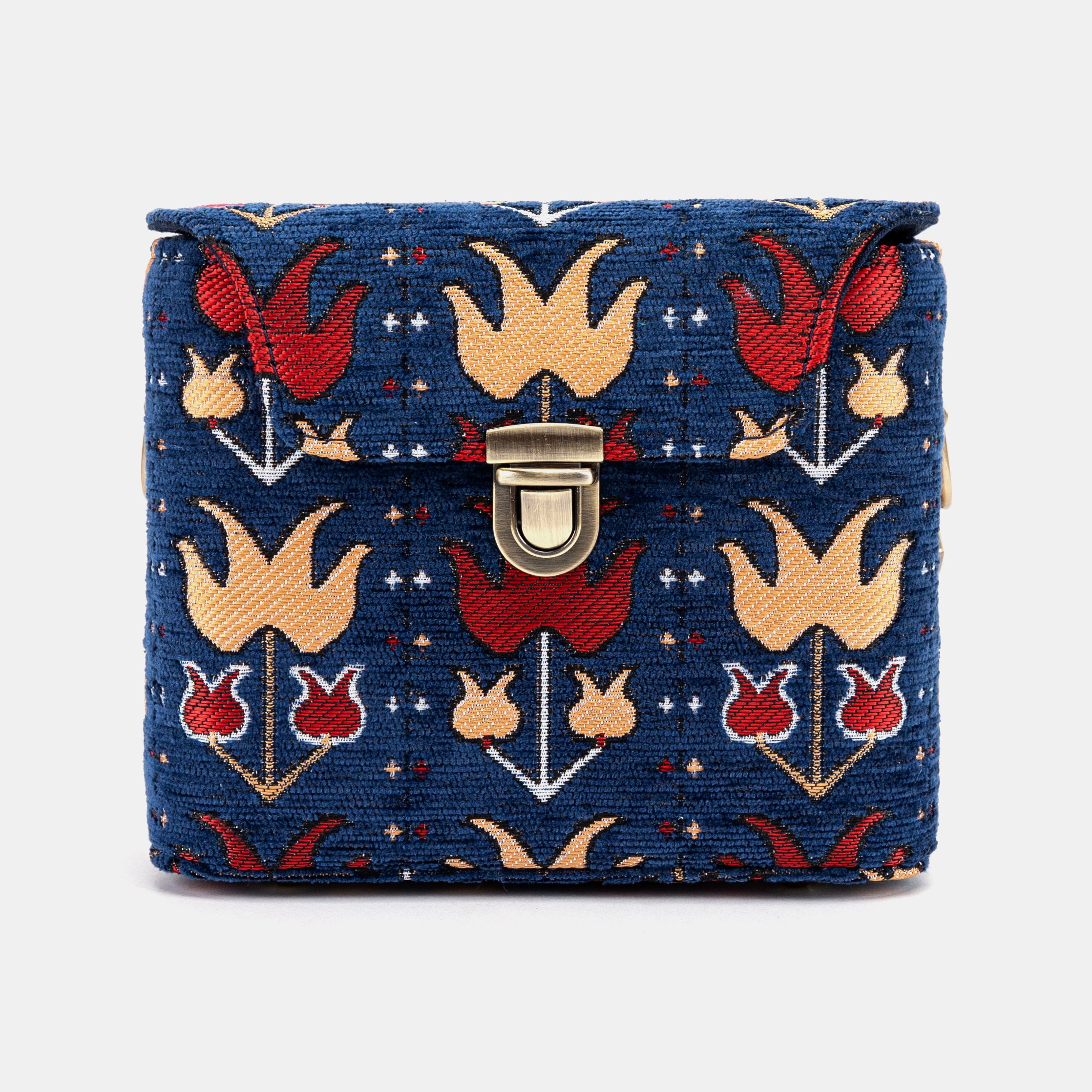 Poppy Bloom Emma Small Train Case Crossbody of America front