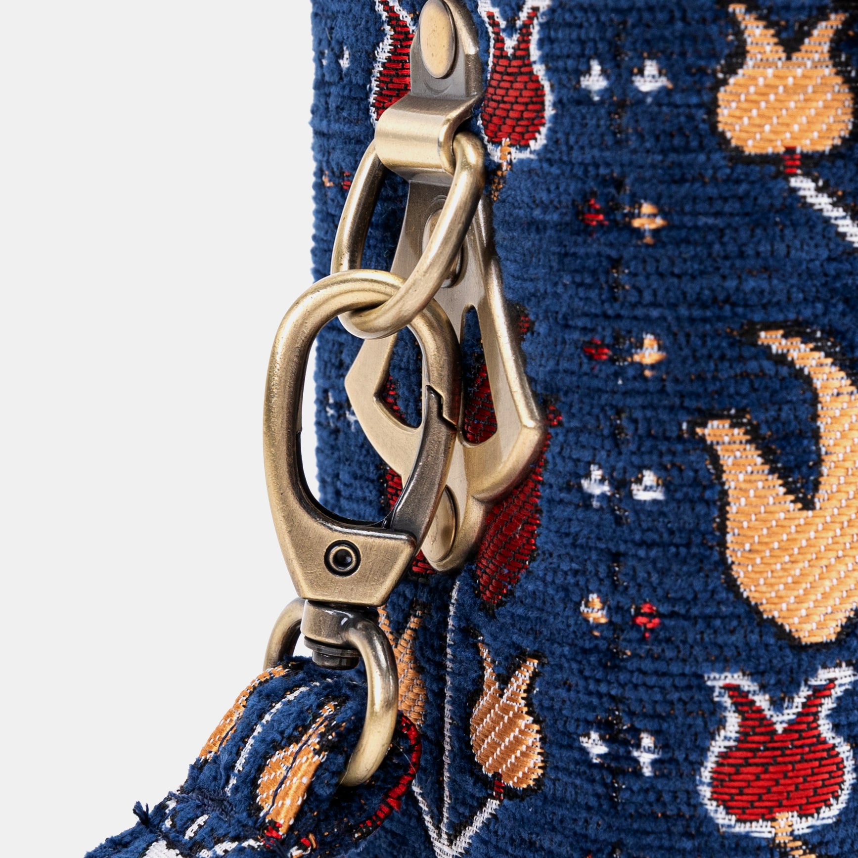 Poppy Bloom Emma Small Train Case Crossbody of America clasp