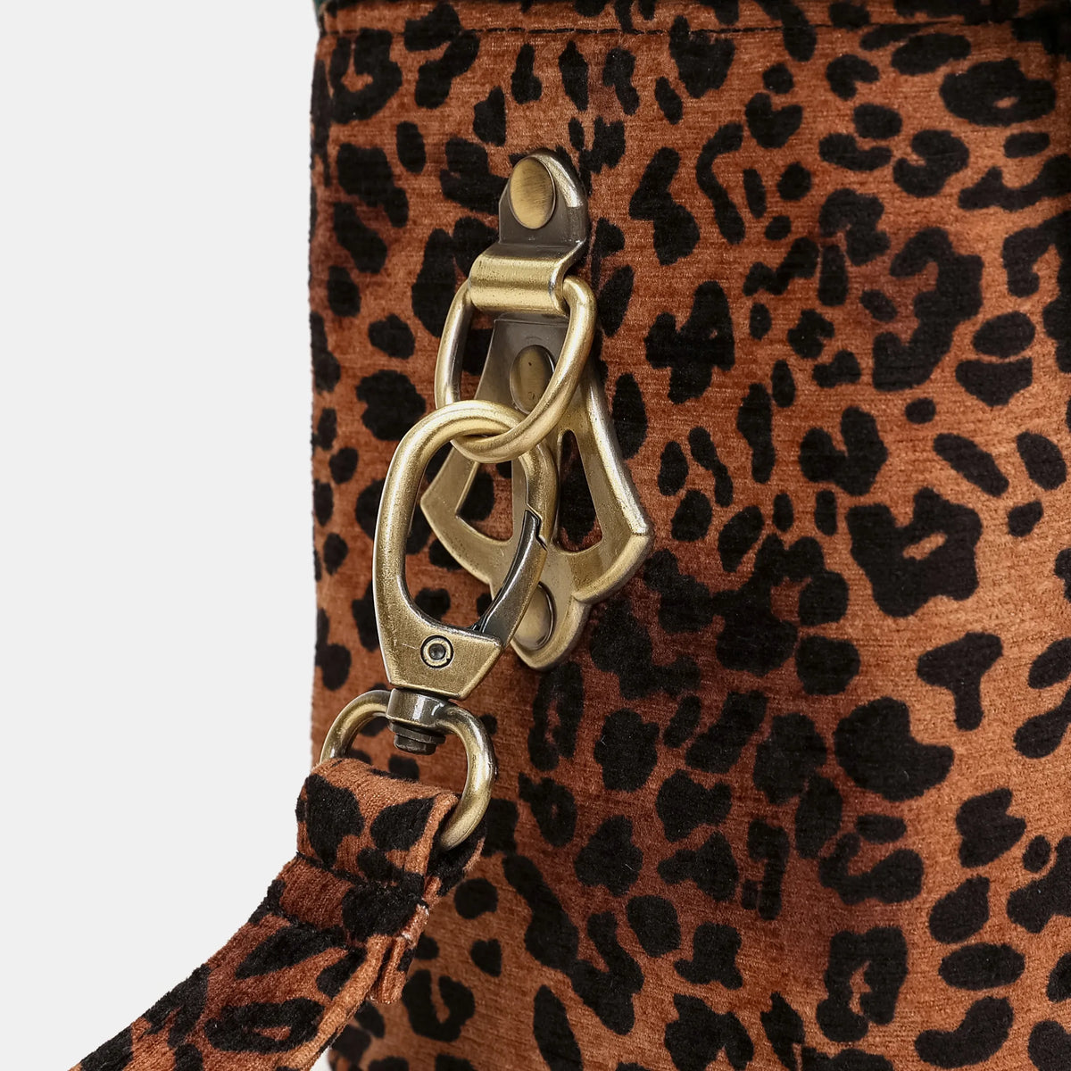 Leopard Classic Clara Medium Train Case Purse of America attachment